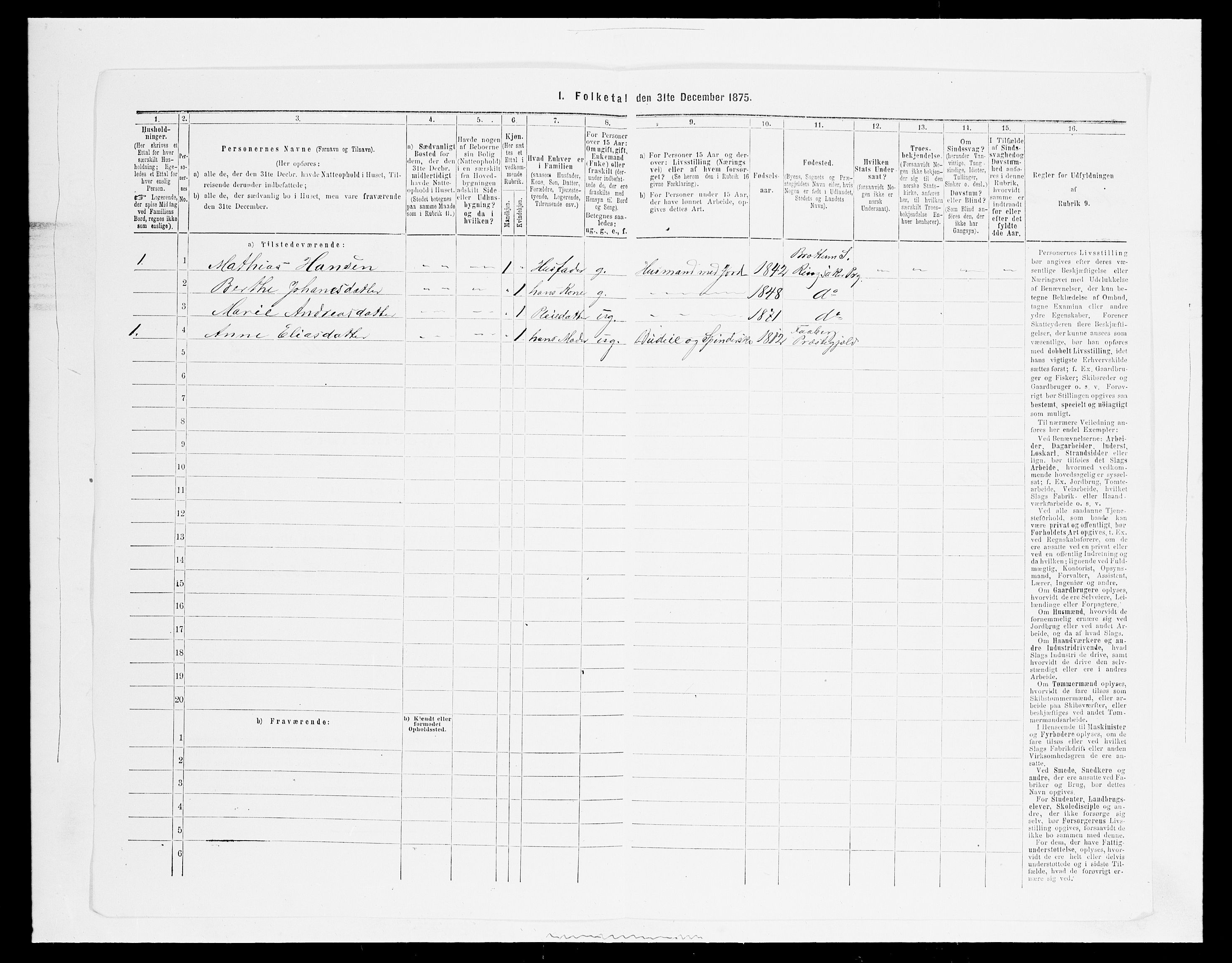 SAH, 1875 census for 0412P Ringsaker, 1875, p. 3396