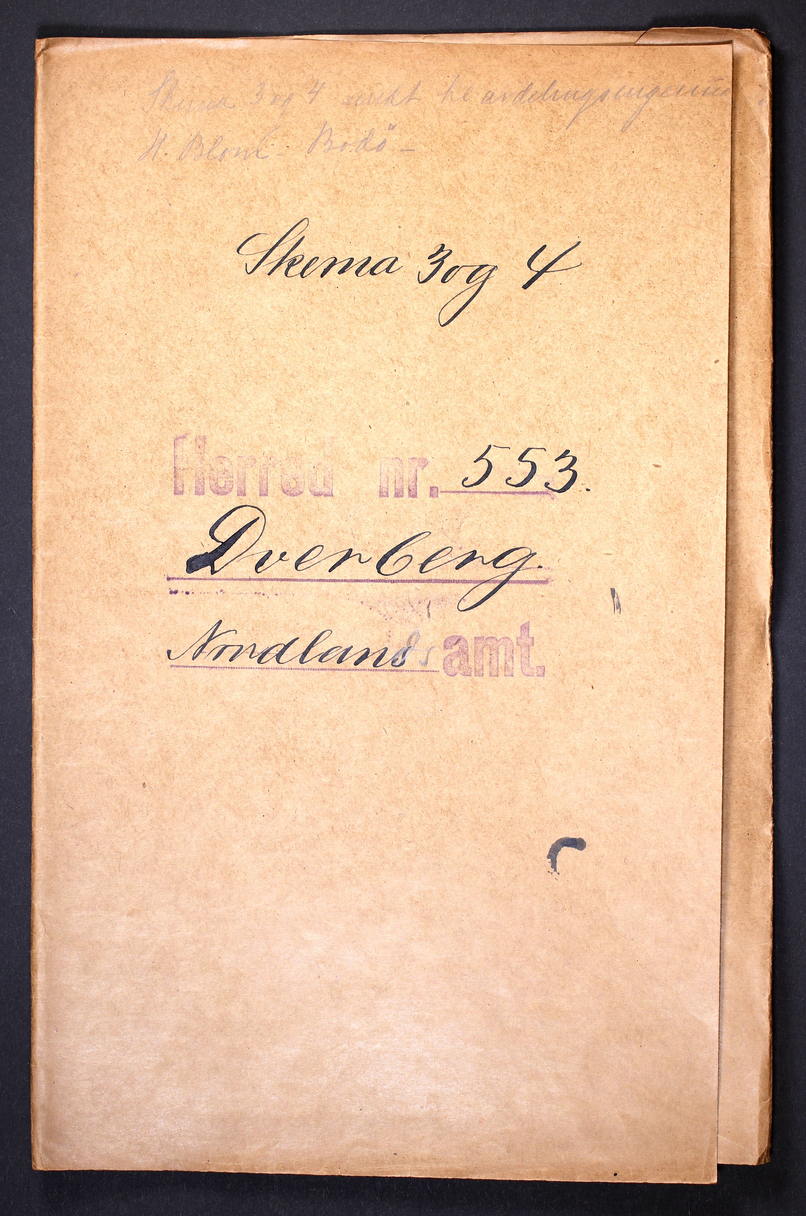 RA, 1910 census for Dverberg, 1910, p. 1