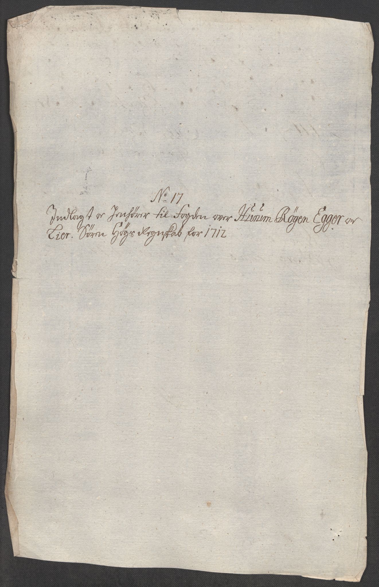 Rentekammeret inntil 1814, Reviderte regnskaper, Fogderegnskap, AV/RA-EA-4092/R31/L1707: Fogderegnskap Hurum, Røyken, Eiker, Lier og Buskerud, 1712, p. 285