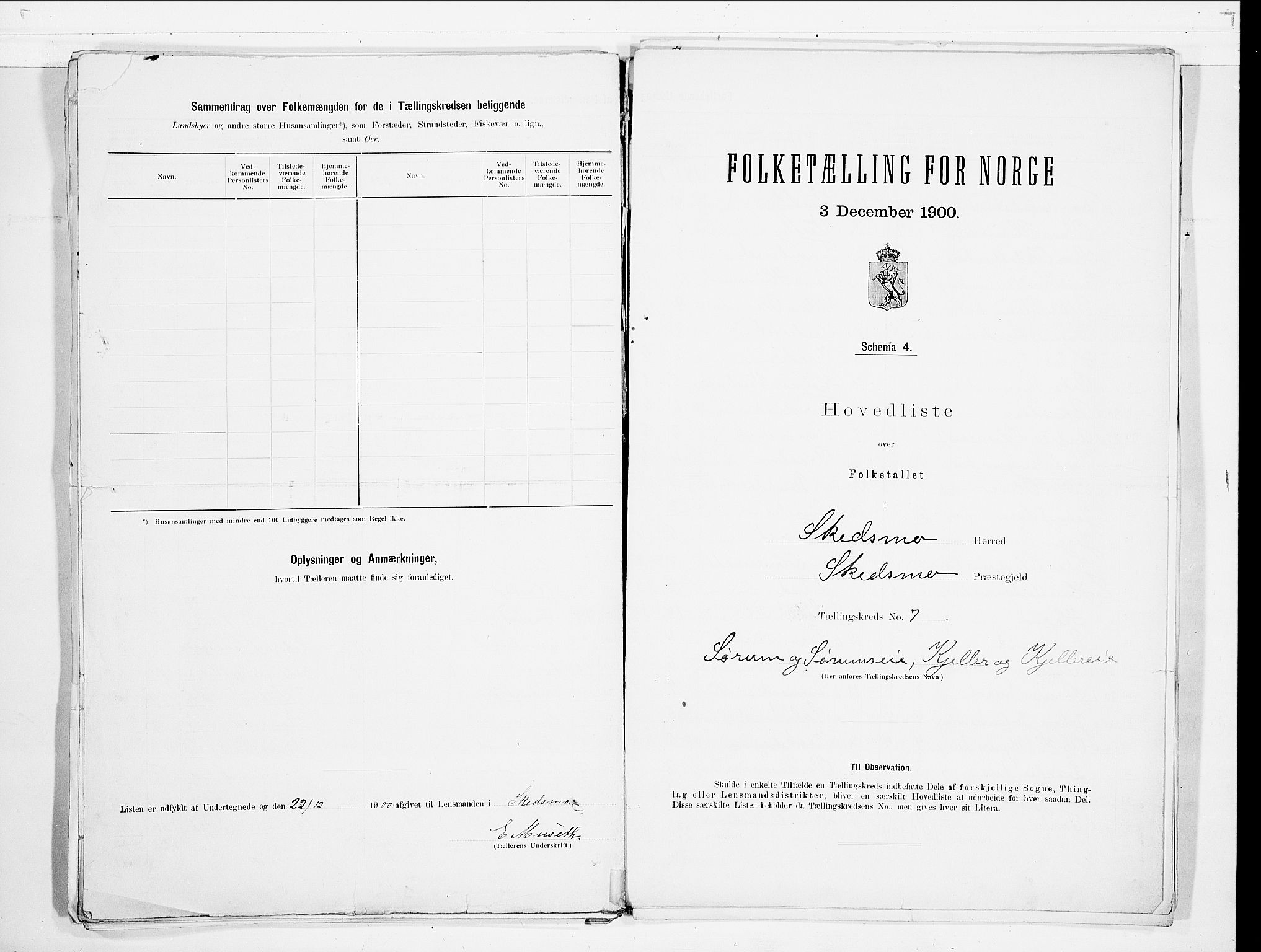 SAO, 1900 census for Skedsmo, 1900, p. 24