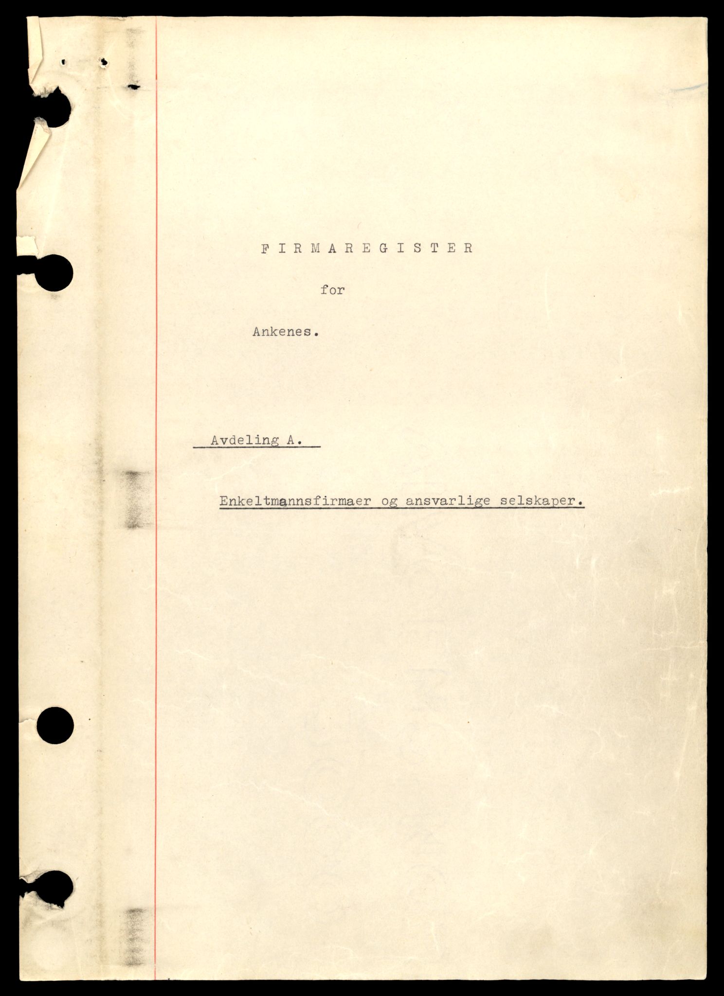 Narvik sorenskriveri, SAT/A-0002/2/J/Jc/Jcf/L0001: Alfabetisk firmaregister, 1960-1989, p. 3