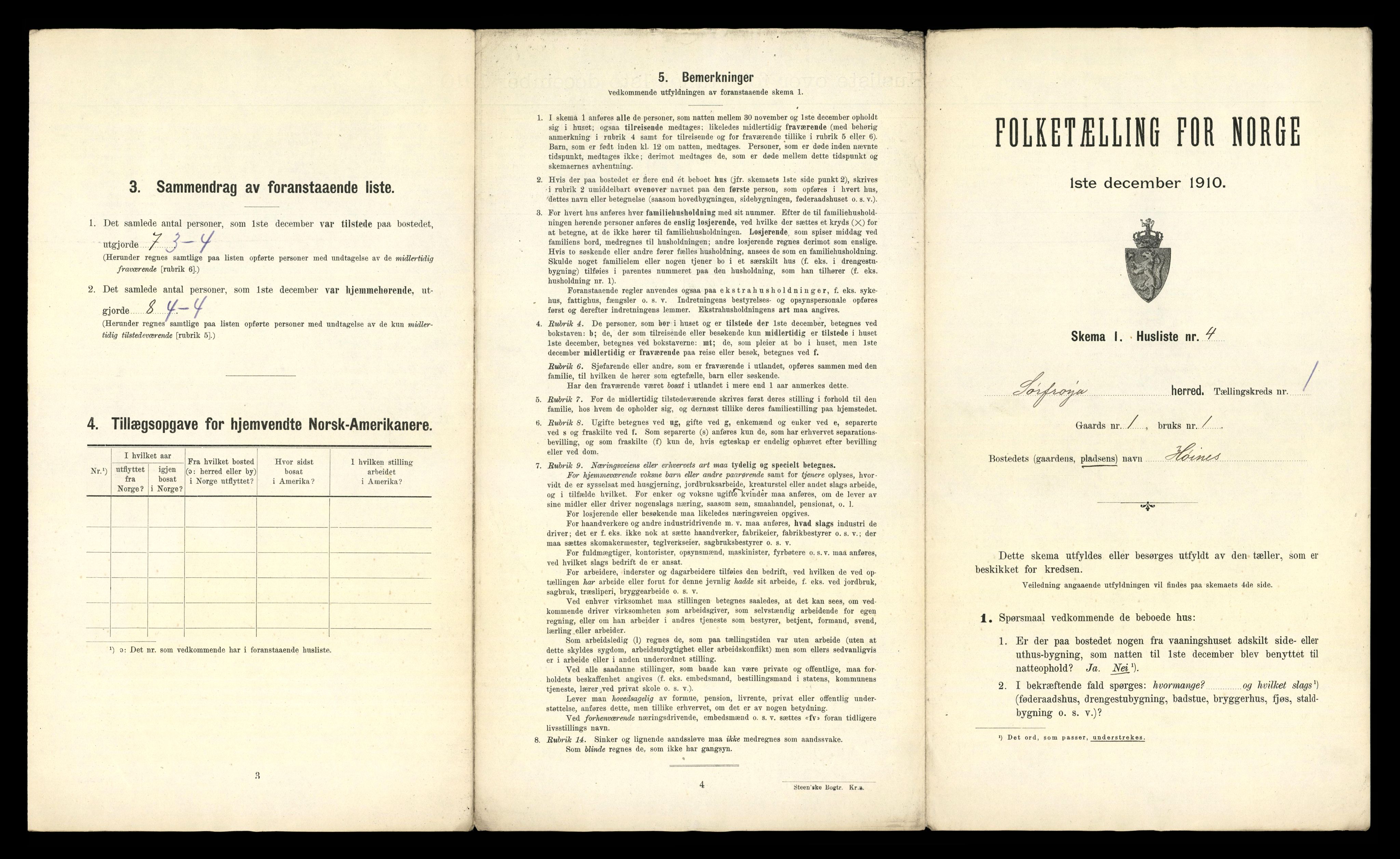 RA, 1910 census for Sør-Frøya, 1910, p. 34
