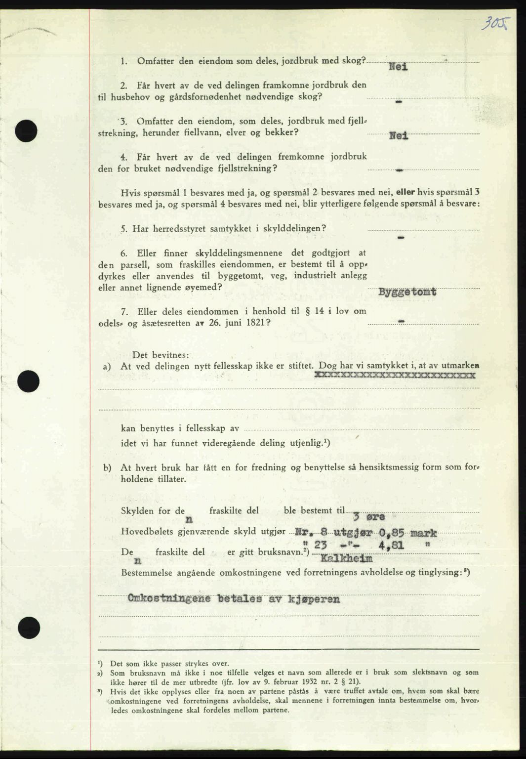 Nordmøre sorenskriveri, AV/SAT-A-4132/1/2/2Ca: Mortgage book no. A106, 1947-1947, Diary no: : 2269/1947