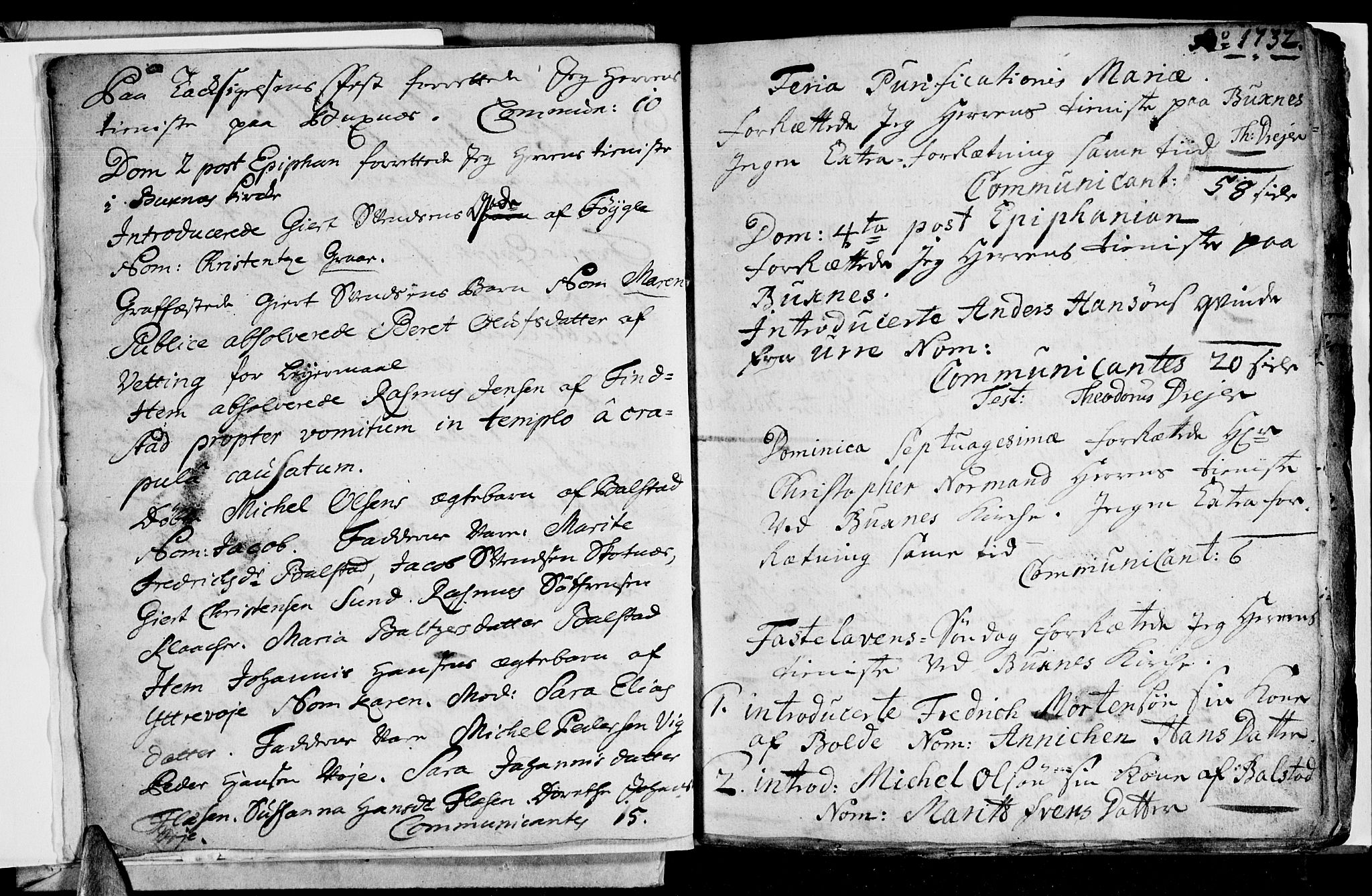 Ministerialprotokoller, klokkerbøker og fødselsregistre - Nordland, SAT/A-1459/881/L1148: Parish register (official) no. 881A01, 1732-1744