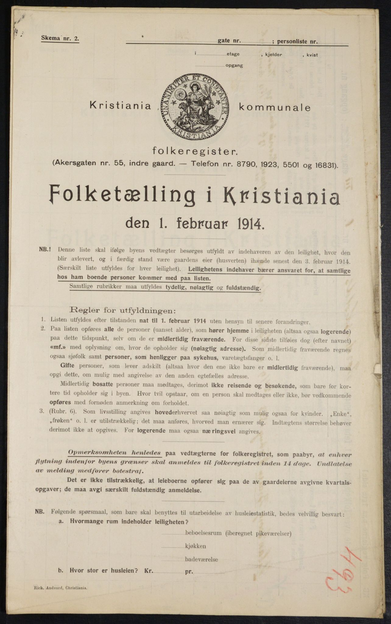 OBA, Municipal Census 1914 for Kristiania, 1914, p. 114559