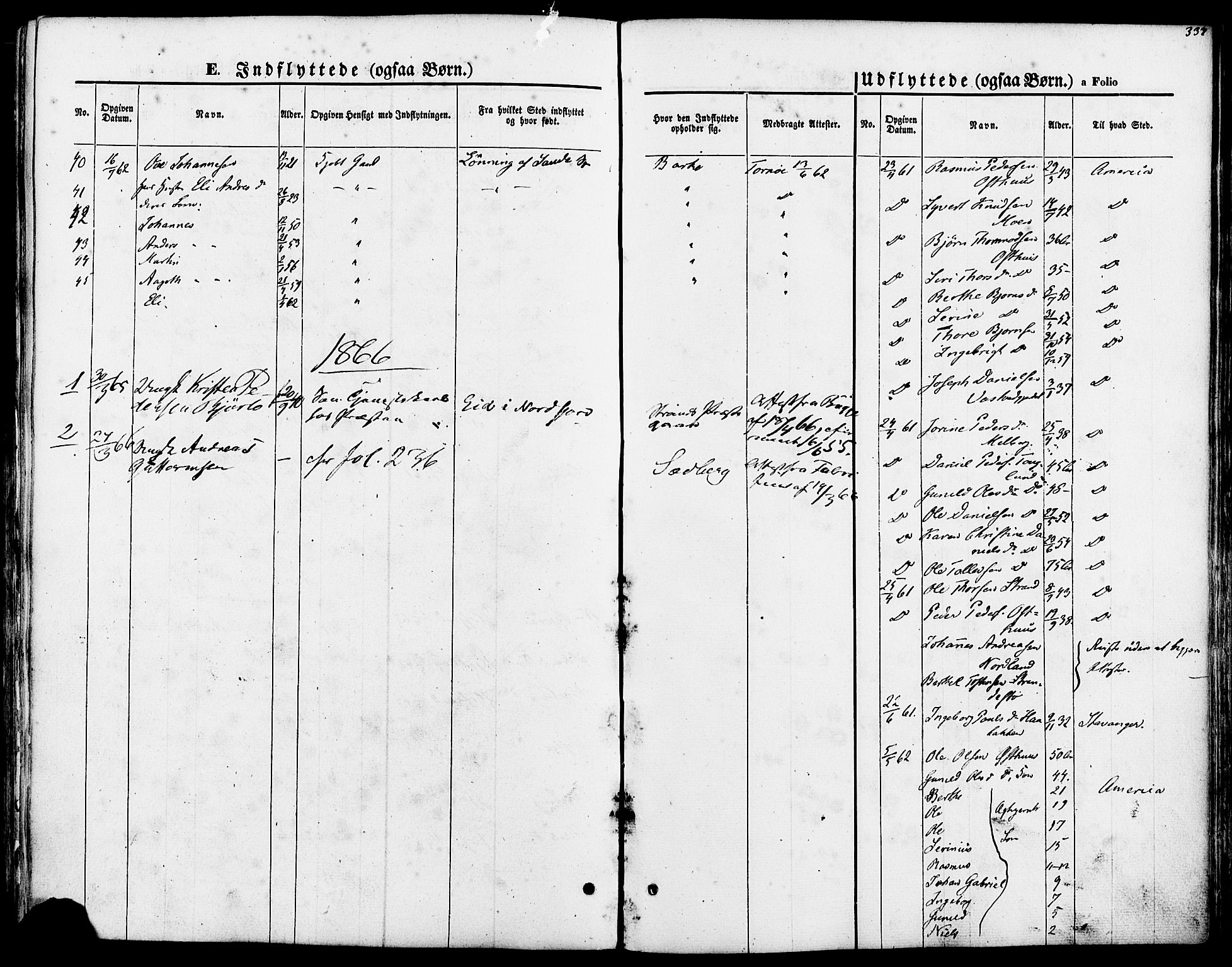 Strand sokneprestkontor, SAST/A-101828/H/Ha/Haa/L0007: Parish register (official) no. A 7, 1855-1881, p. 337