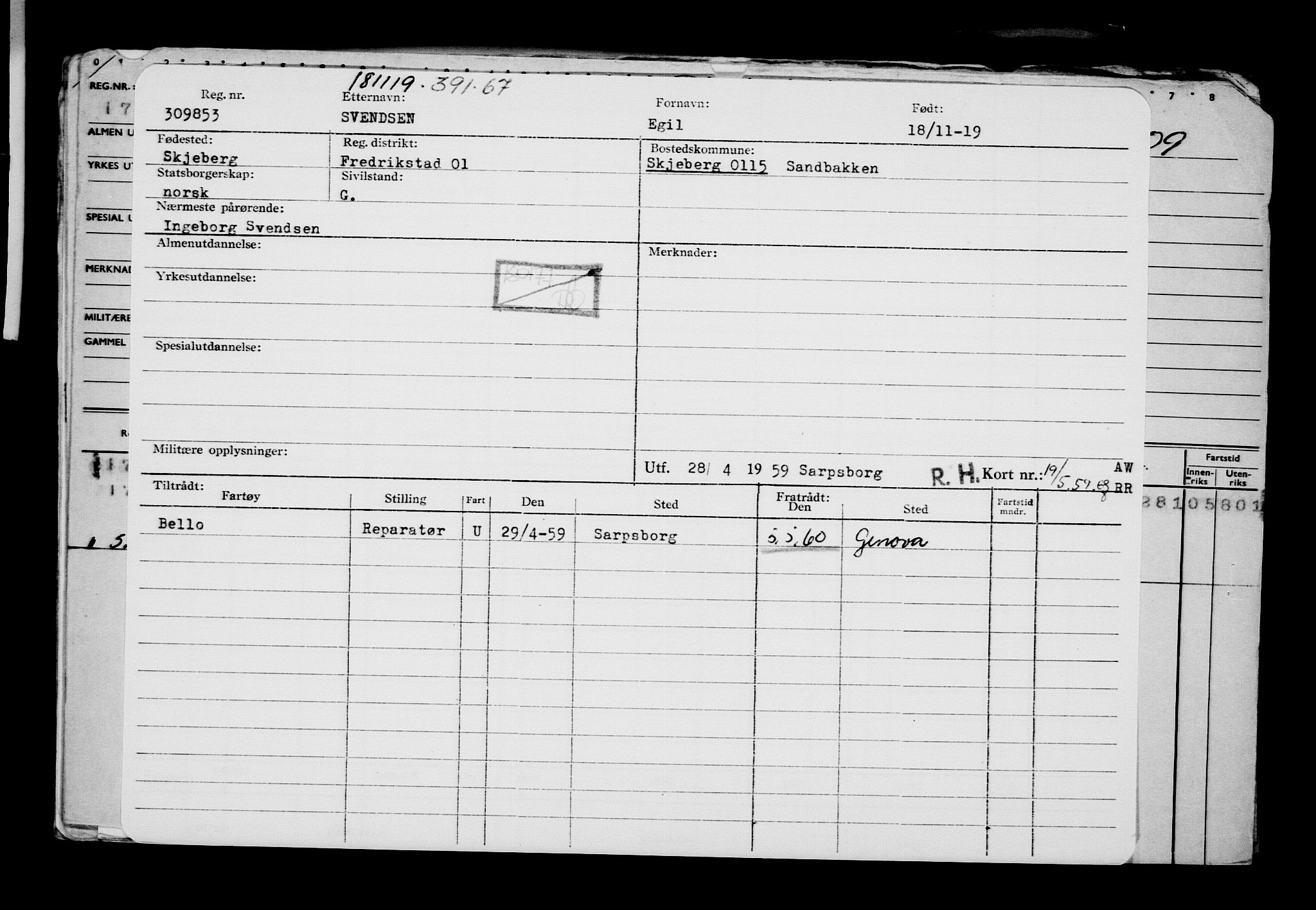 Direktoratet for sjømenn, AV/RA-S-3545/G/Gb/L0173: Hovedkort, 1919, p. 641