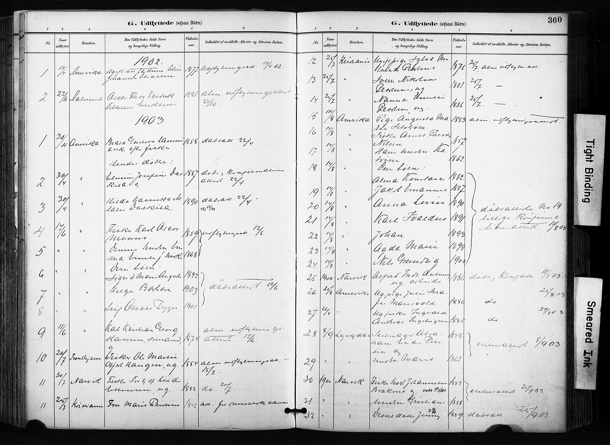 Vardø sokneprestkontor, AV/SATØ-S-1332/H/Ha/L0010kirke: Parish register (official) no. 10, 1895-1907, p. 360