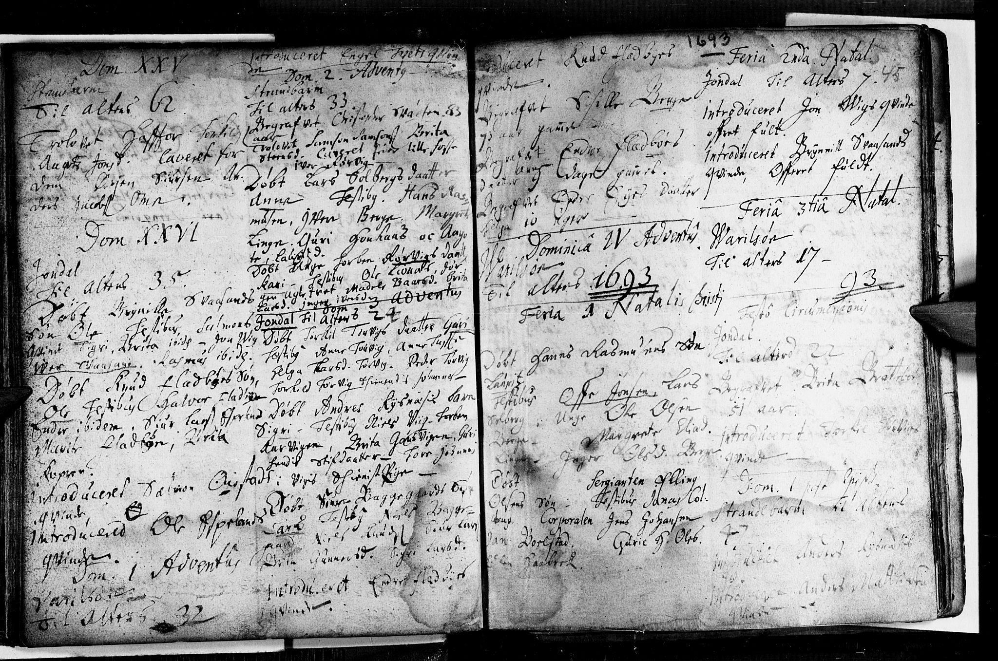 Strandebarm sokneprestembete, AV/SAB-A-78401/H/Haa: Parish register (official) no. A 1, 1670-1726, p. 45