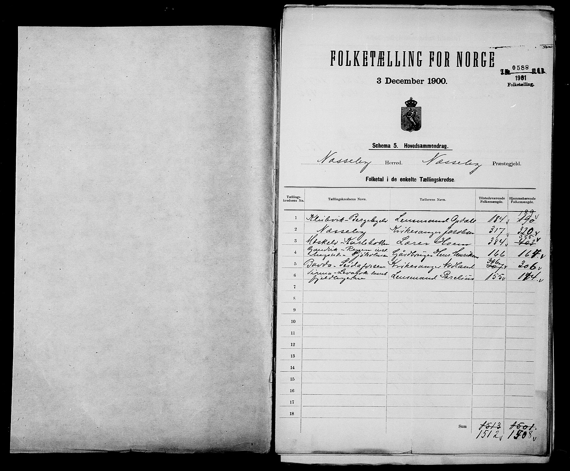 SATØ, 1900 census for Nesseby, 1900, p. 2