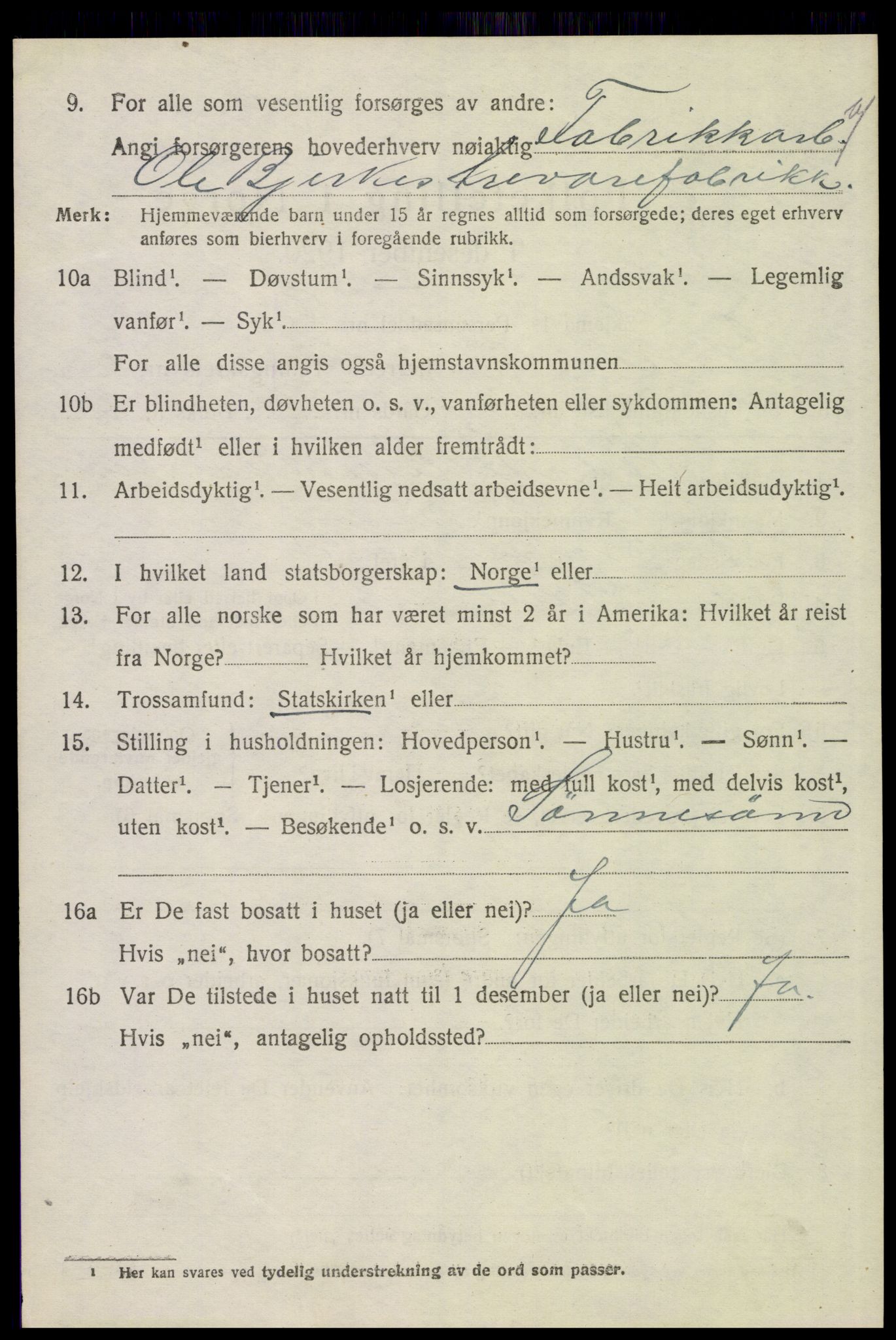 SAH, 1920 census for Grue, 1920, p. 6944