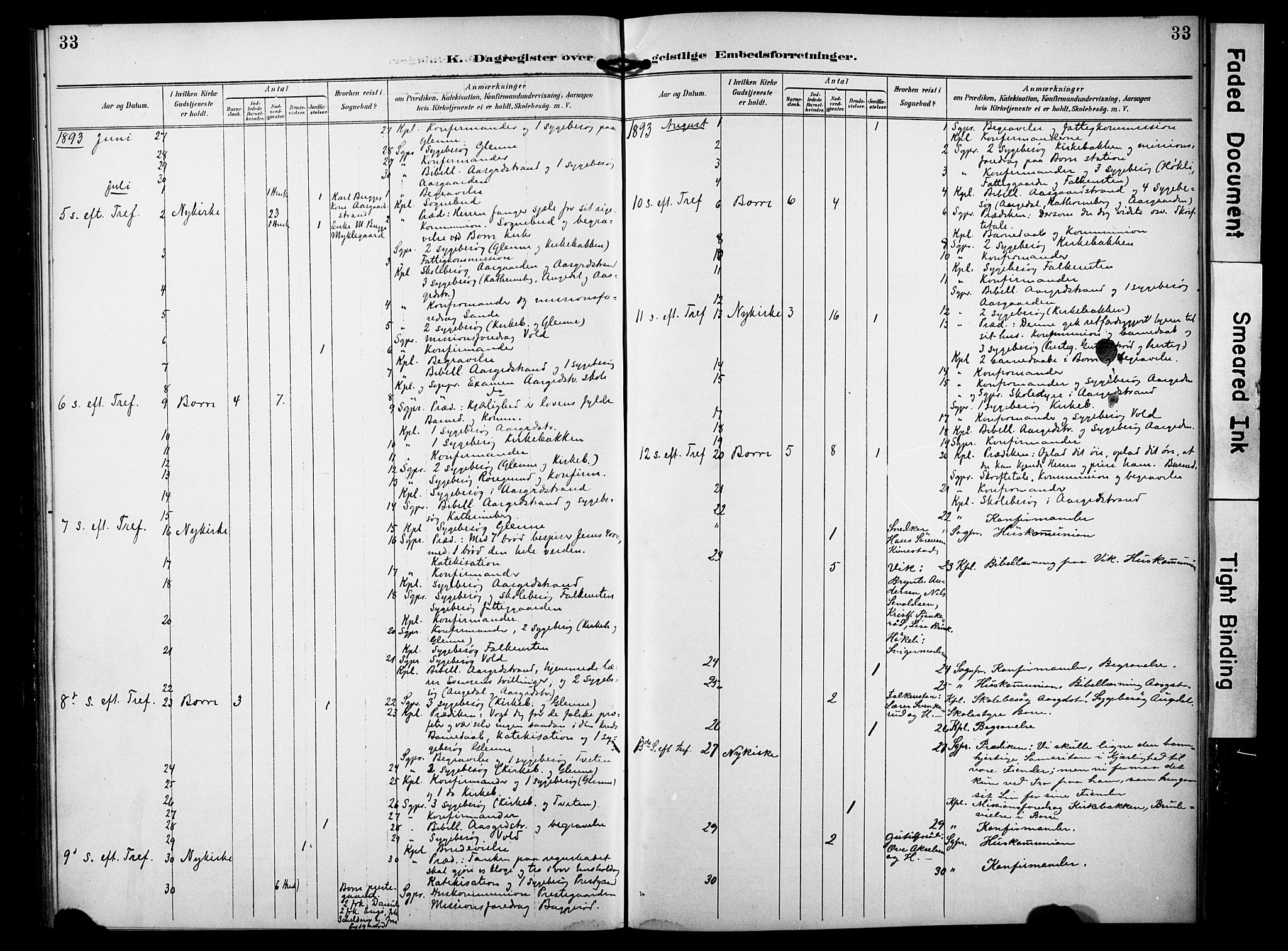 Borre kirkebøker, SAKO/A-338/F/Fa/L0010: Parish register (official) no. I 10, 1892-1896, p. 33