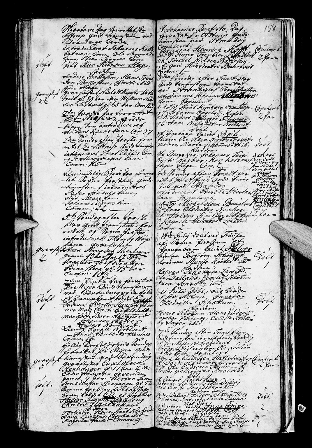 Os sokneprestembete, SAB/A-99929: Parish register (official) no. A 5, 1669-1760, p. 158