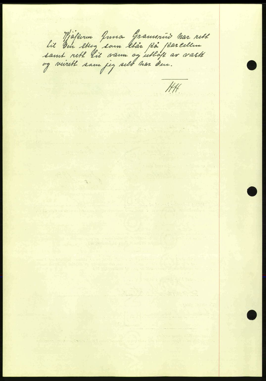 Nes tingrett, SAO/A-10548/G/Gb/Gbb/L0010: Mortgage book no. 54, 1939-1940, Diary no: : 840/1940