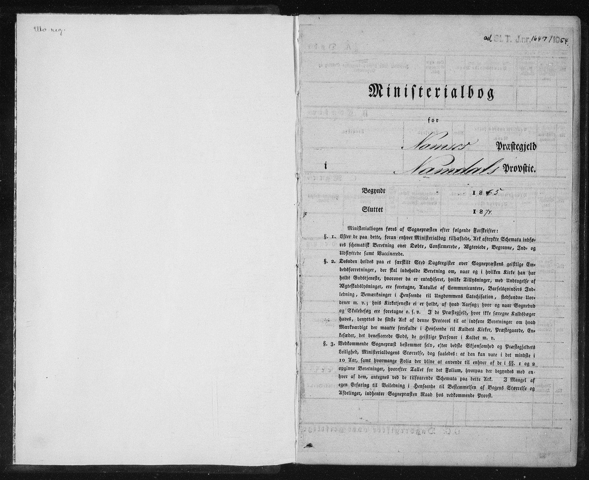 Ministerialprotokoller, klokkerbøker og fødselsregistre - Nord-Trøndelag, SAT/A-1458/768/L0570: Parish register (official) no. 768A05, 1865-1874