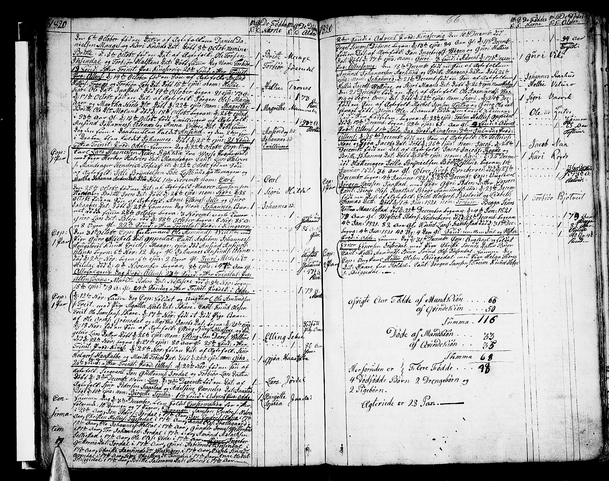 Ullensvang sokneprestembete, AV/SAB-A-78701/H/Haa: Parish register (official) no. A 8, 1804-1835, p. 66