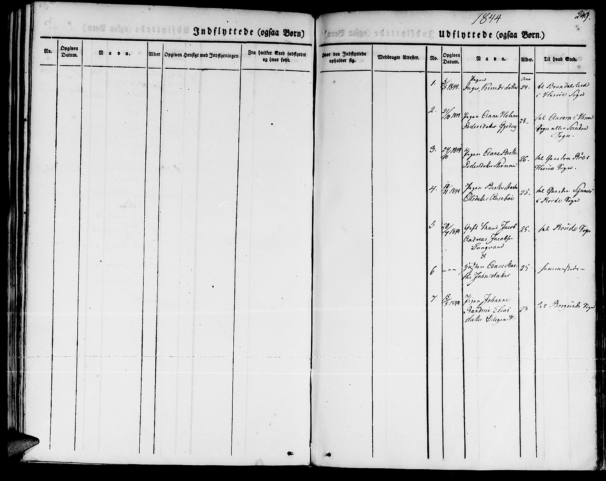 Ministerialprotokoller, klokkerbøker og fødselsregistre - Møre og Romsdal, AV/SAT-A-1454/511/L0139: Parish register (official) no. 511A06, 1831-1850, p. 249