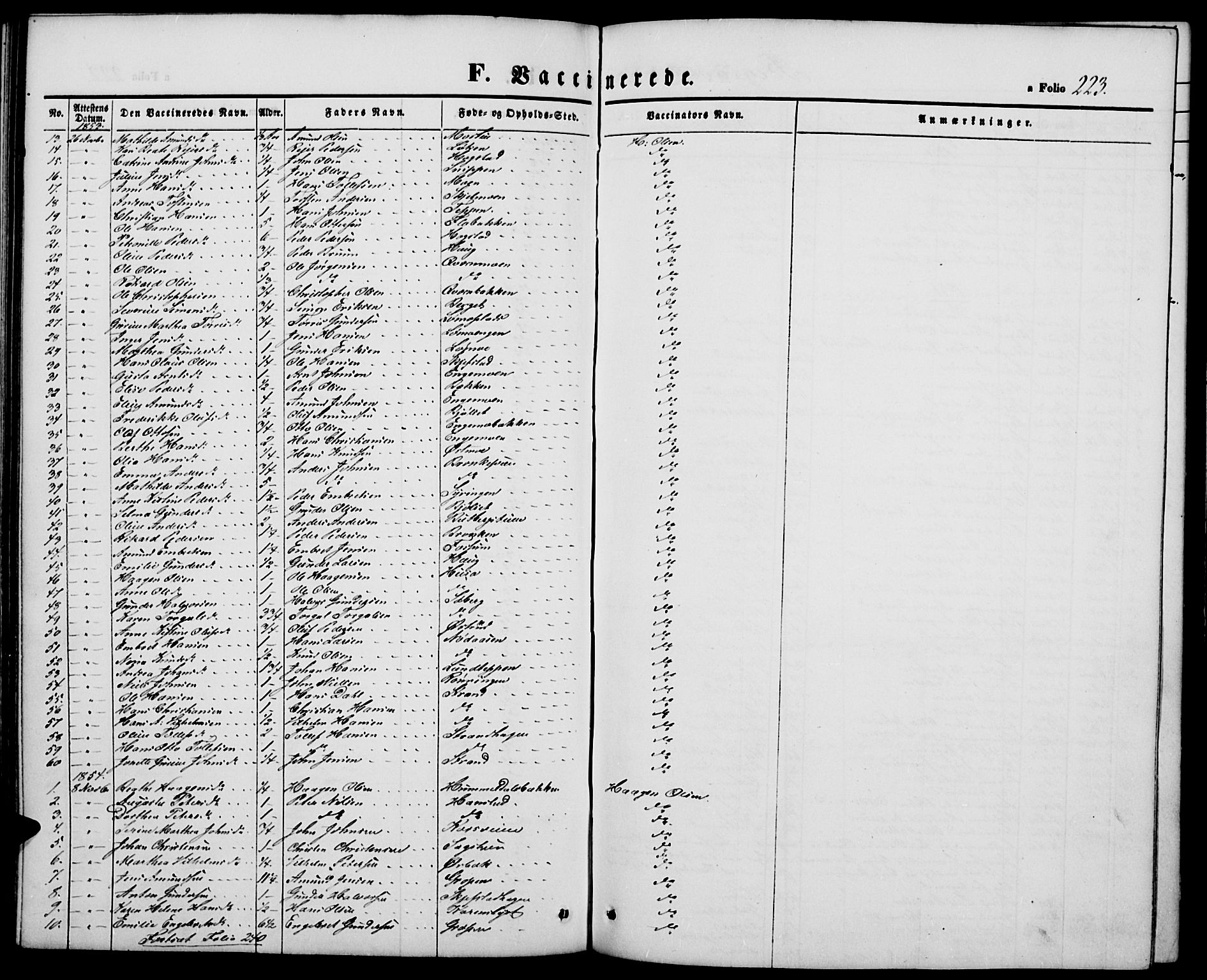 Elverum prestekontor, AV/SAH-PREST-044/H/Ha/Hab/L0002: Parish register (copy) no. 2, 1845-1855, p. 223