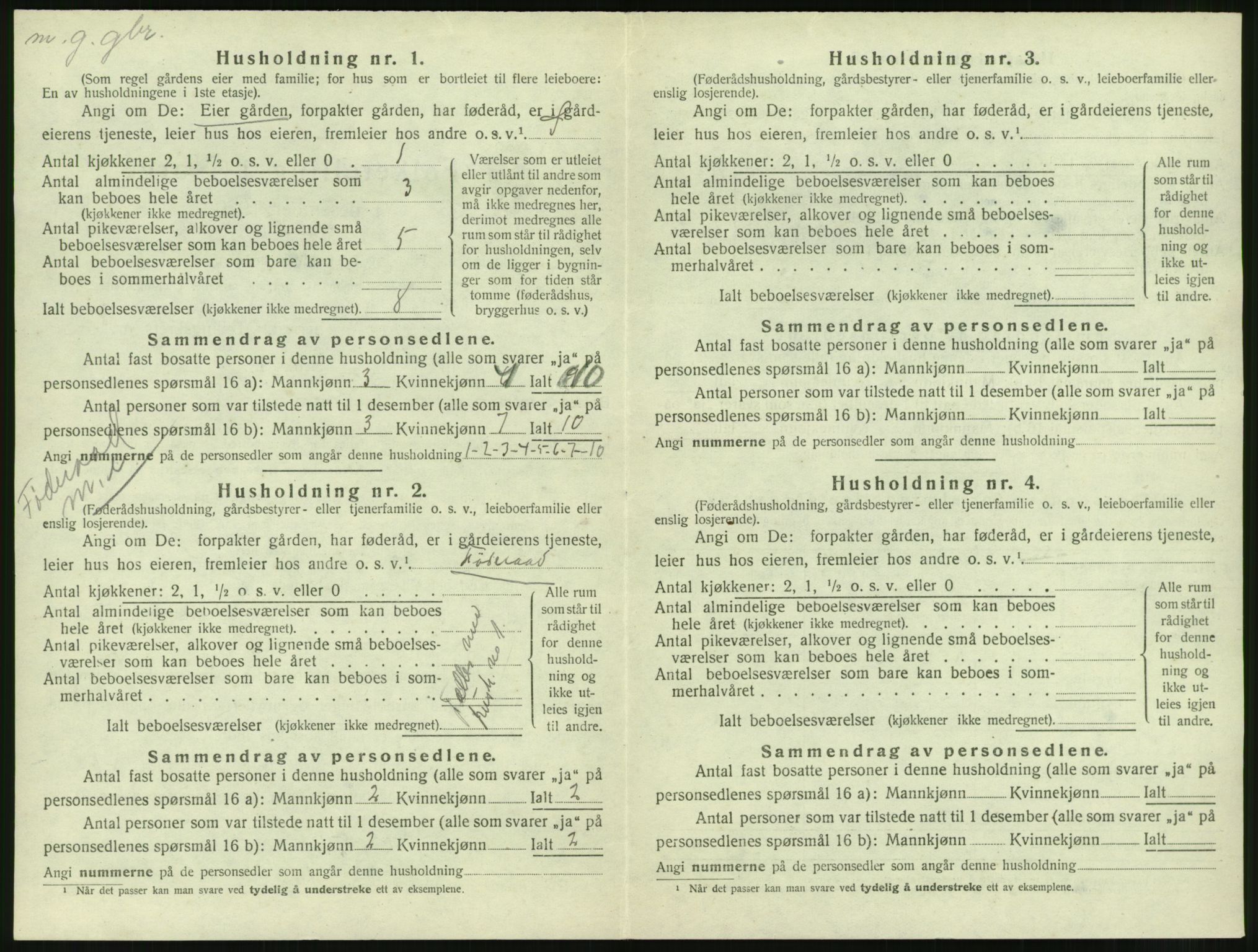 SAT, 1920 census for Edøy, 1920, p. 113