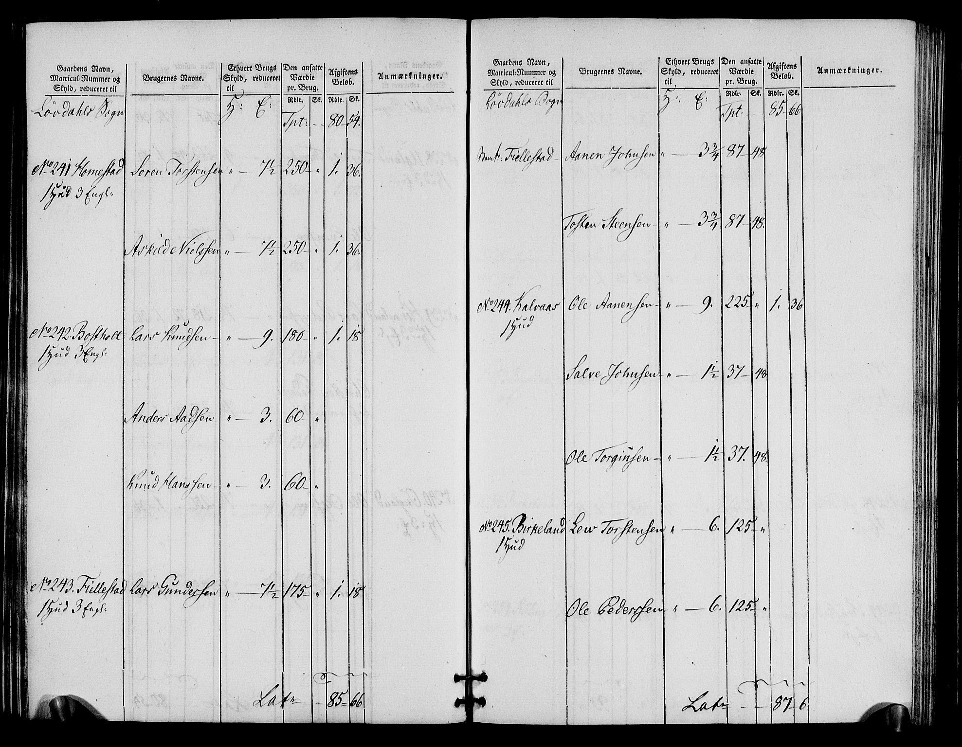 Rentekammeret inntil 1814, Realistisk ordnet avdeling, AV/RA-EA-4070/N/Ne/Nea/L0090: Mandal fogderi. Oppebørselsregister, 1803-1804, p. 67