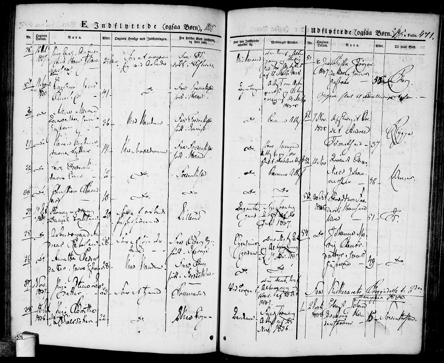 Halden prestekontor Kirkebøker, SAO/A-10909/F/Fa/L0005: Parish register (official) no. I 5, 1834-1845, p. 471