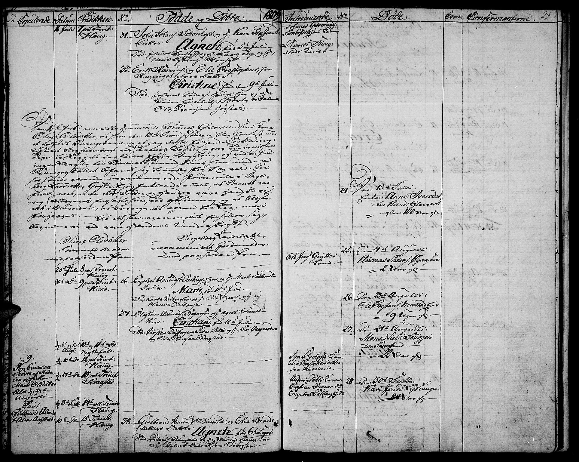 Vardal prestekontor, AV/SAH-PREST-100/H/Ha/Haa/L0003: Parish register (official) no. 3, 1808-1814, p. 22-23