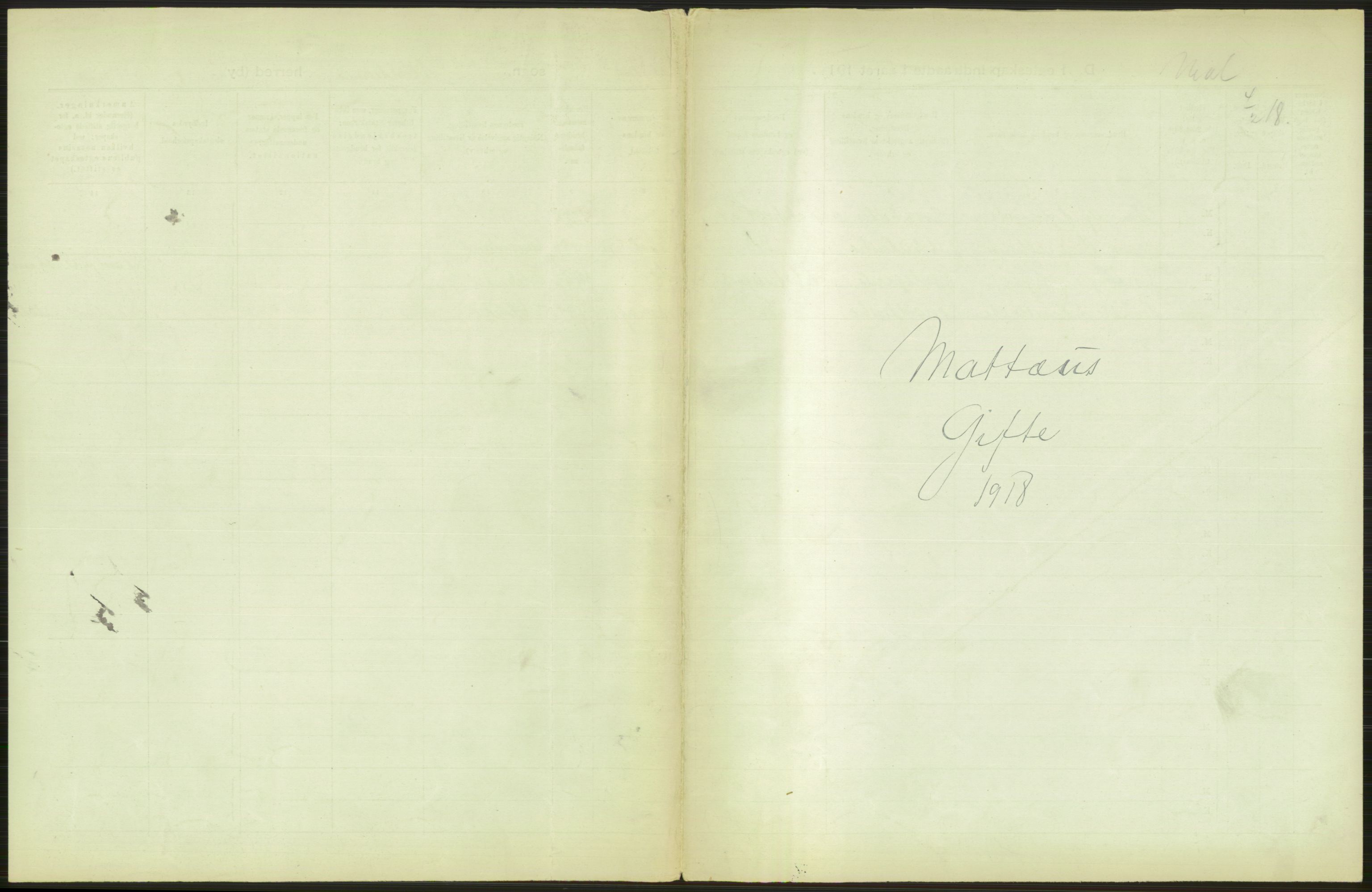 Statistisk sentralbyrå, Sosiodemografiske emner, Befolkning, AV/RA-S-2228/D/Df/Dfb/Dfbh/L0009: Kristiania: Gifte, 1918, p. 521