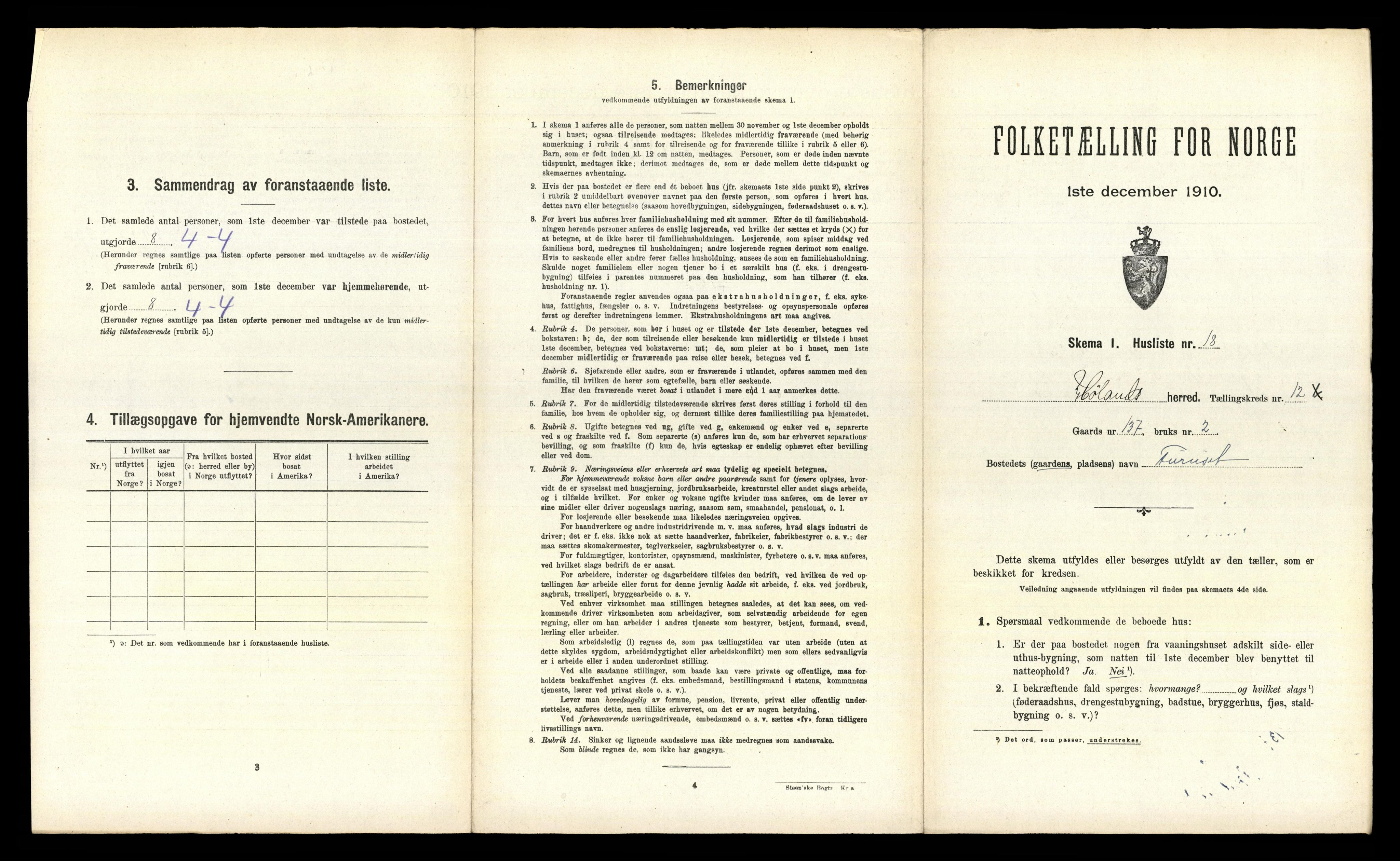 RA, 1910 census for Høland, 1910, p. 1727