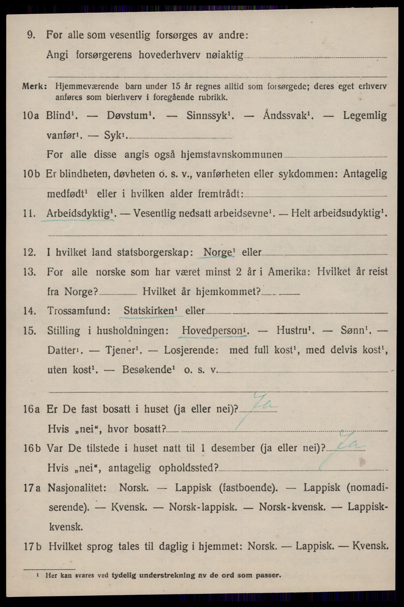 SAT, 1920 census for Singsås, 1920, p. 2114