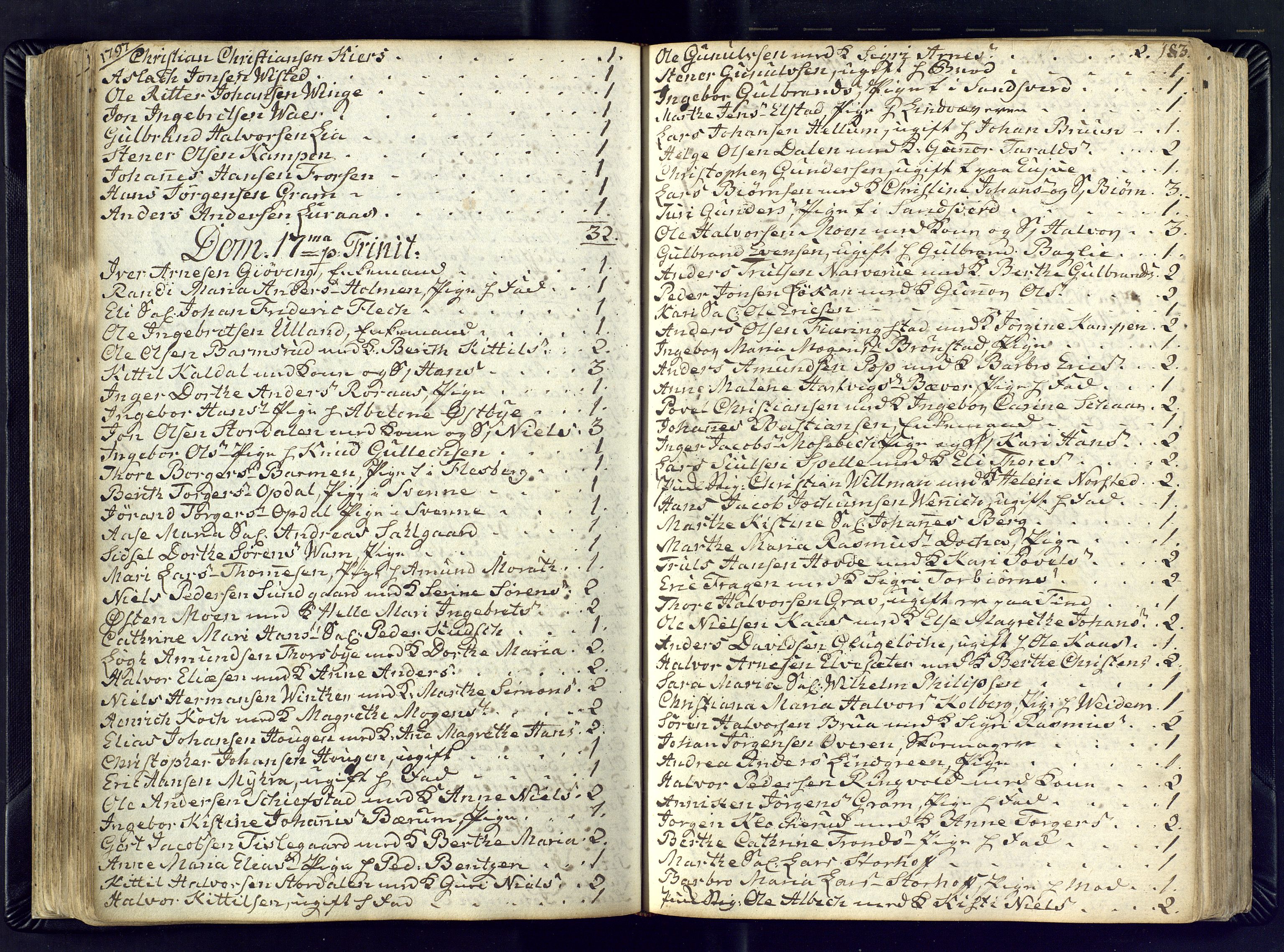 Kongsberg kirkebøker, AV/SAKO-A-22/M/Ma/L0012: Communicants register no. 12, 1794-1800, p. 183