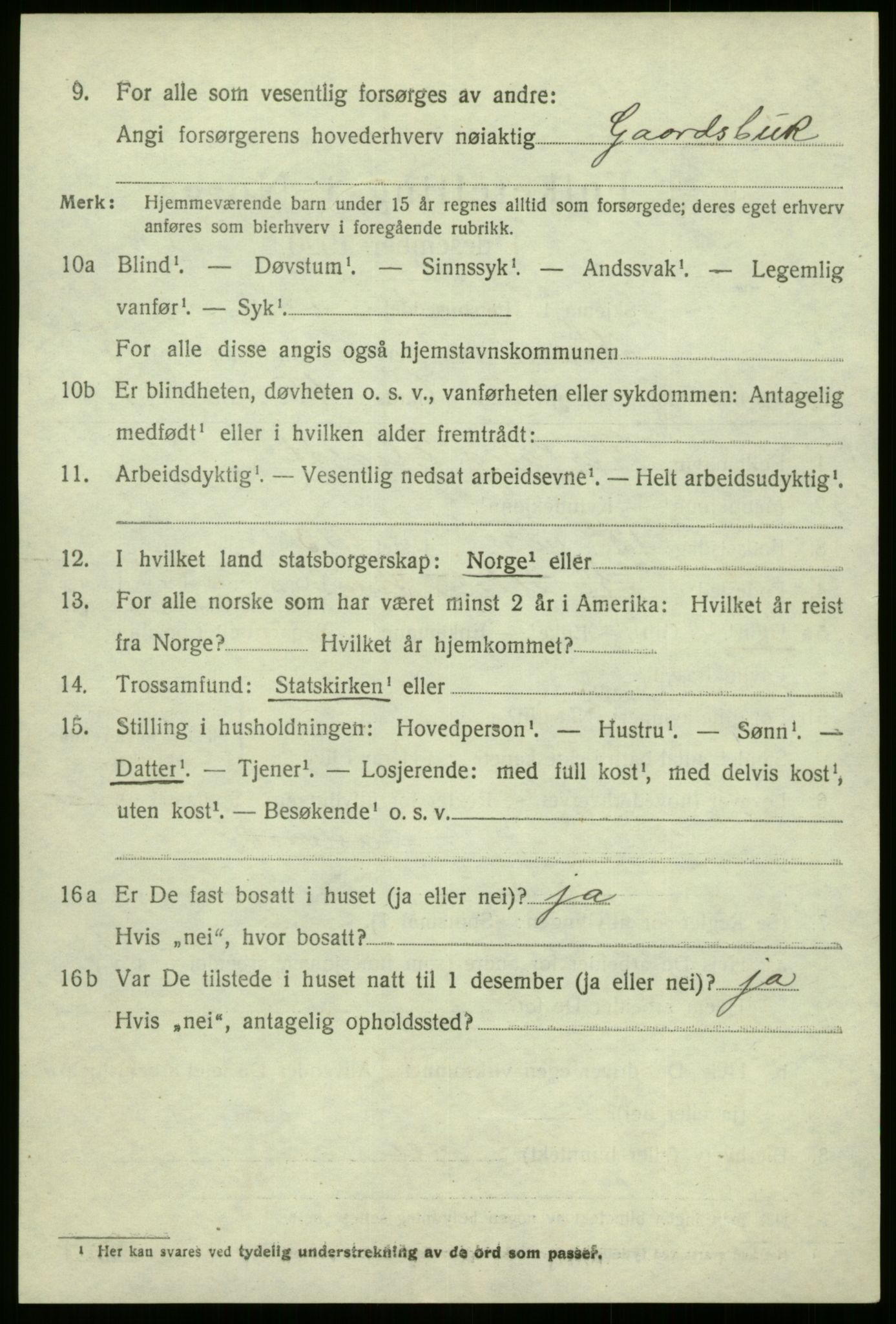 SAB, 1920 census for Kinn, 1920, p. 8170