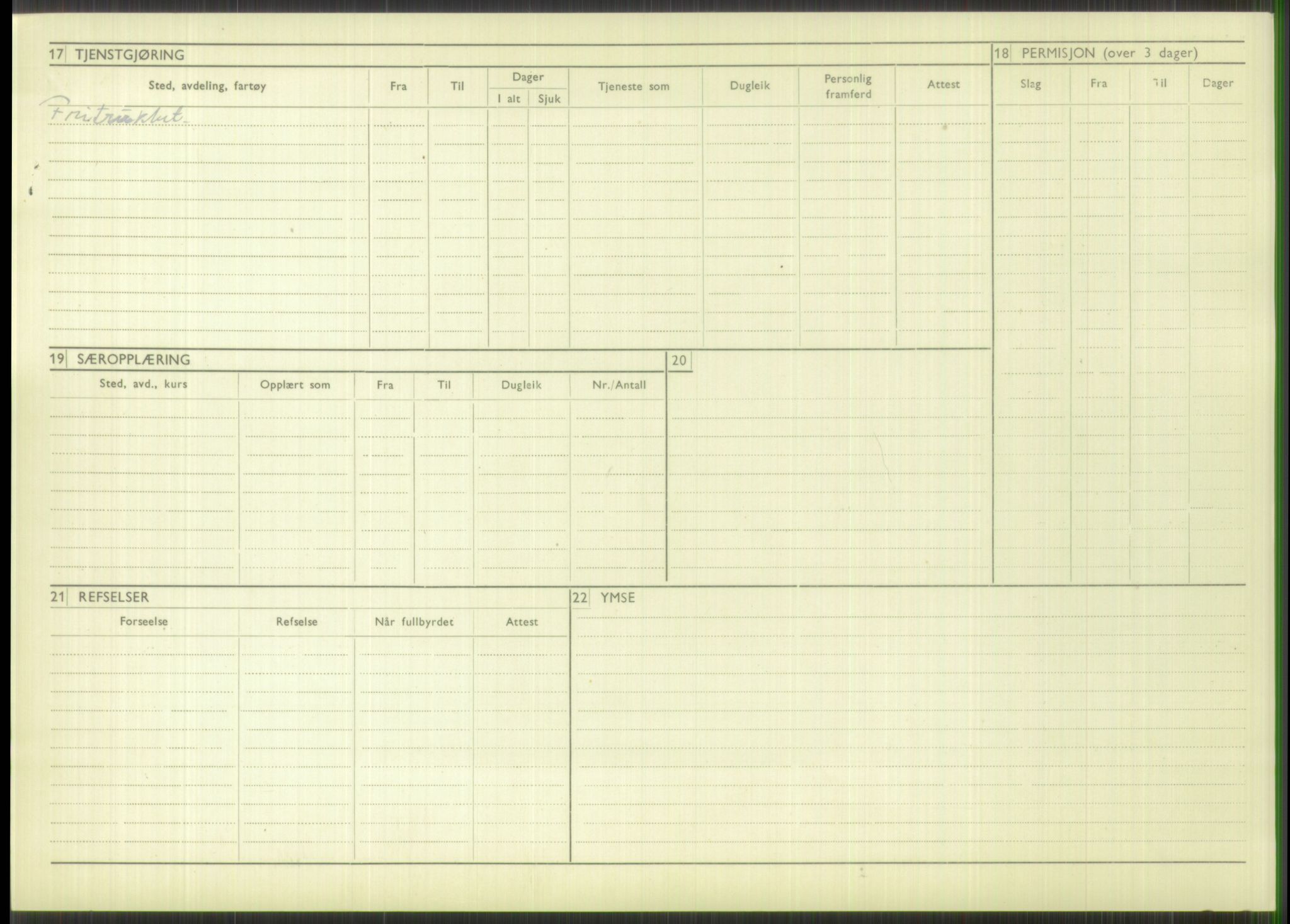 Forsvaret, Troms infanteriregiment nr. 16, AV/RA-RAFA-3146/P/Pa/L0016: Rulleblad for regimentets menige mannskaper, årsklasse 1932, 1932, p. 1468