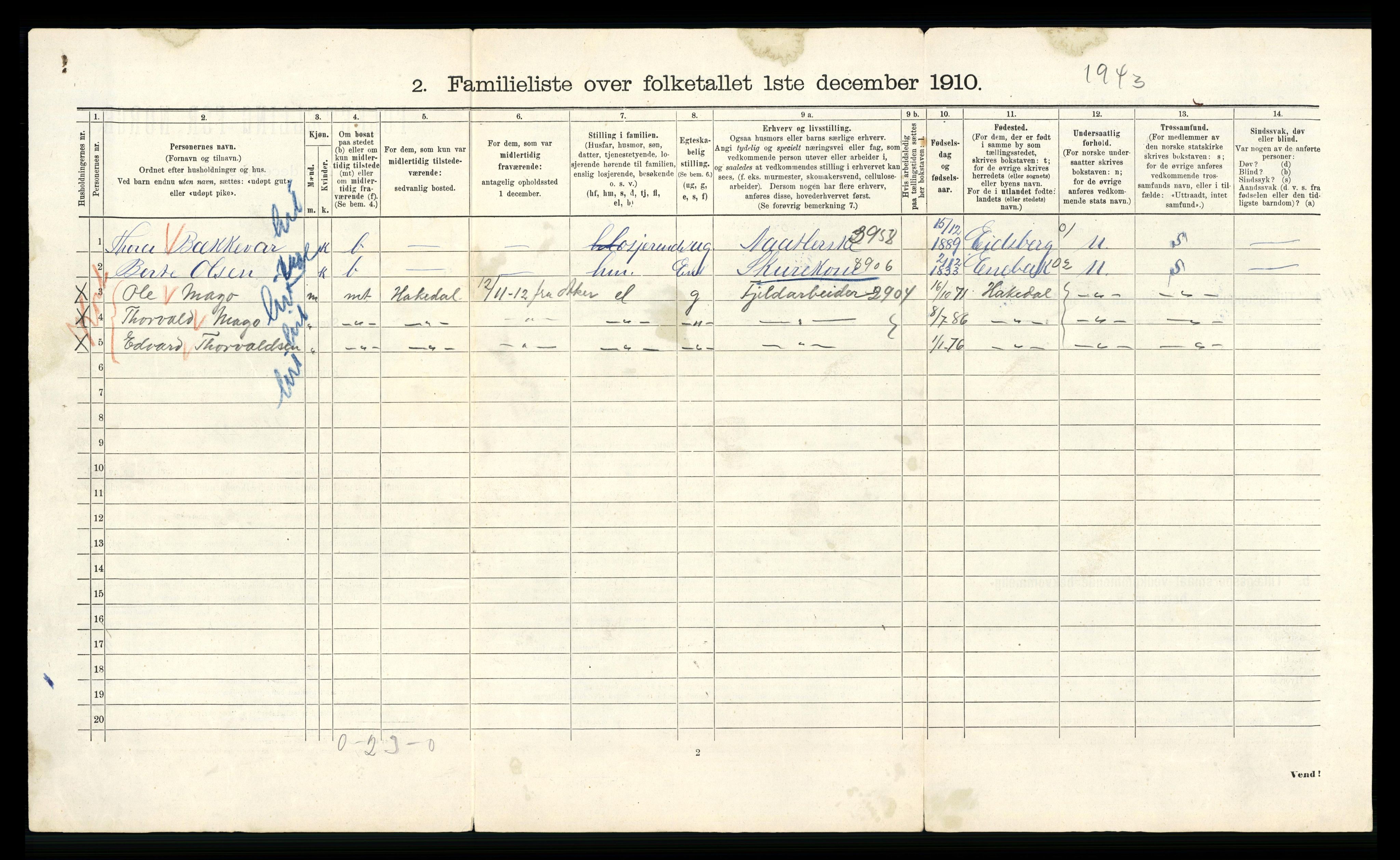 RA, 1910 census for Kristiania, 1910, p. 62722