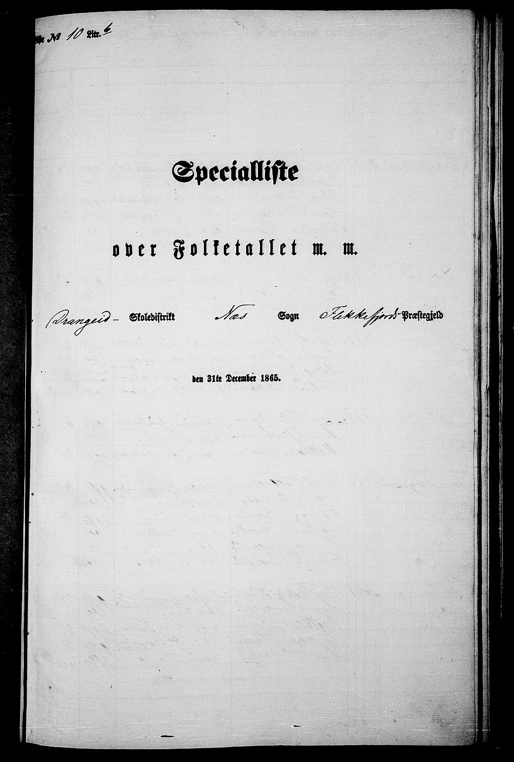 RA, 1865 census for Flekkefjord/Nes og Hidra, 1865, p. 150