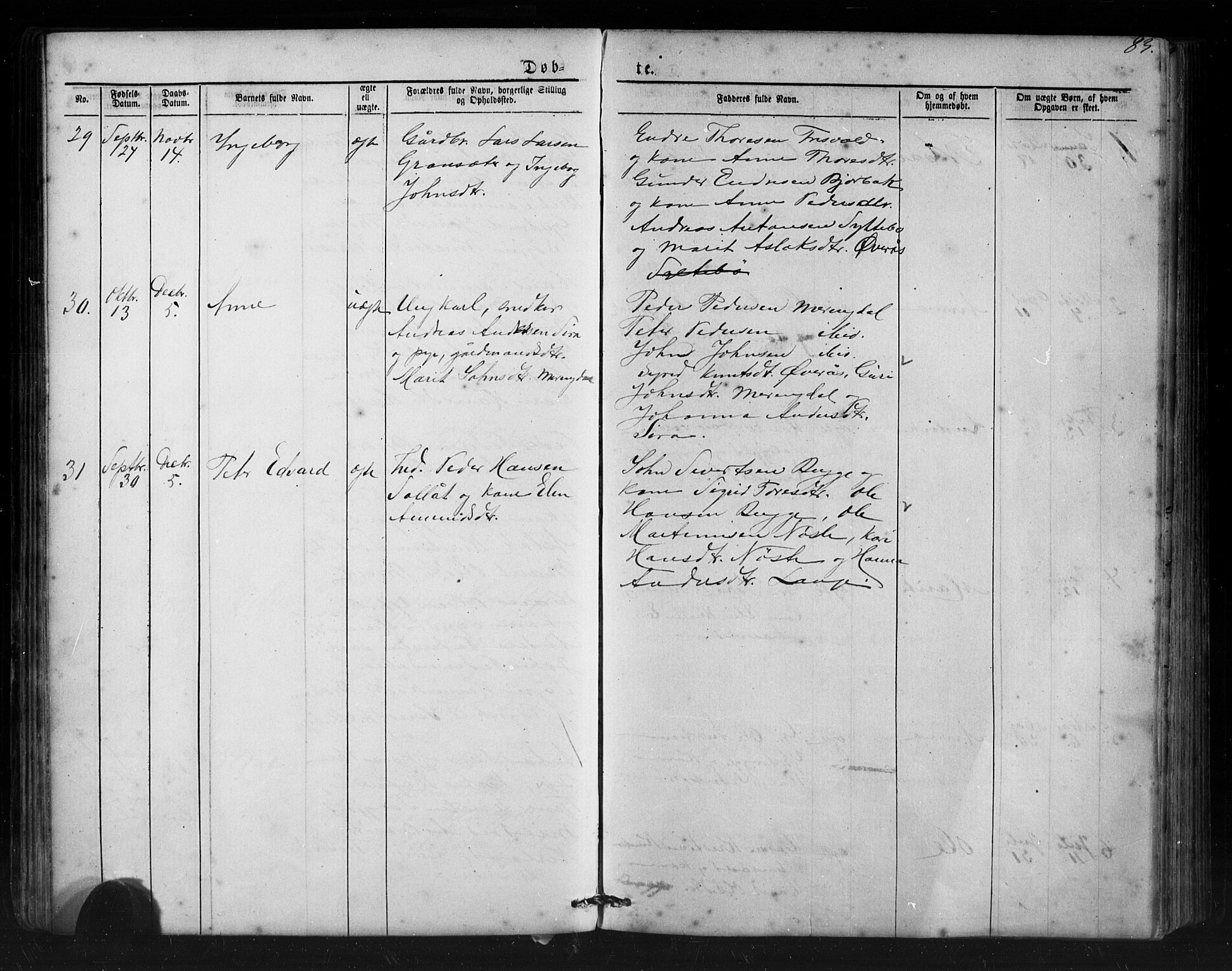 Ministerialprotokoller, klokkerbøker og fødselsregistre - Møre og Romsdal, SAT/A-1454/552/L0638: Parish register (copy) no. 552C01, 1867-1902, p. 83