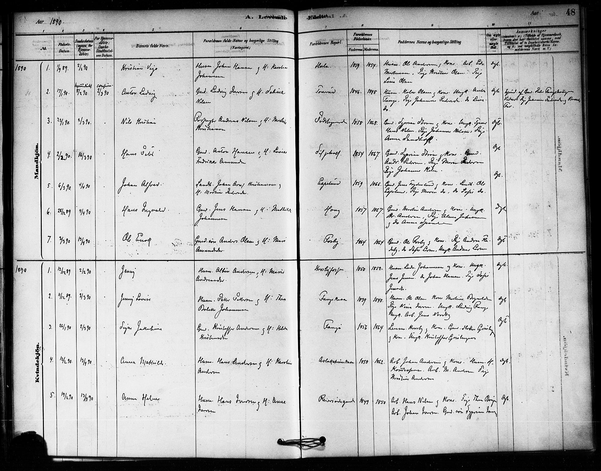 Aremark prestekontor Kirkebøker, AV/SAO-A-10899/F/Fa/L0005: Parish register (official) no. I 5, 1878-1897, p. 48