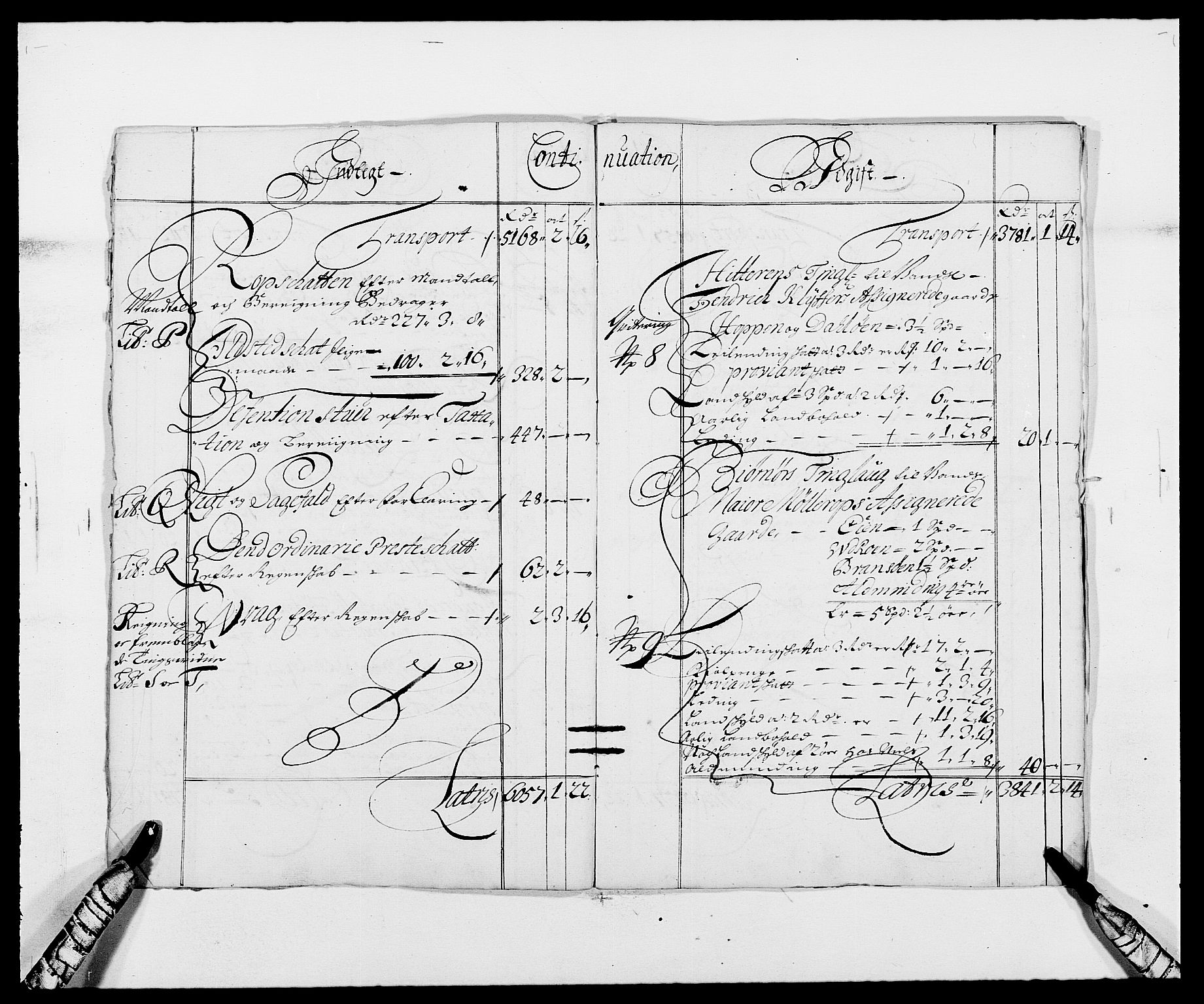 Rentekammeret inntil 1814, Reviderte regnskaper, Fogderegnskap, AV/RA-EA-4092/R57/L3846: Fogderegnskap Fosen, 1688, p. 6