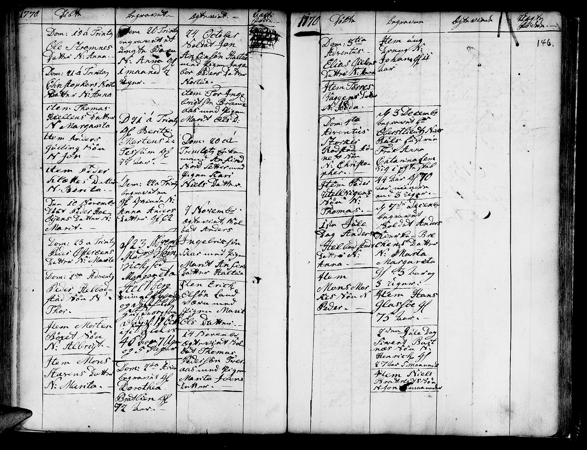 Ministerialprotokoller, klokkerbøker og fødselsregistre - Nord-Trøndelag, SAT/A-1458/741/L0385: Parish register (official) no. 741A01, 1722-1815, p. 146