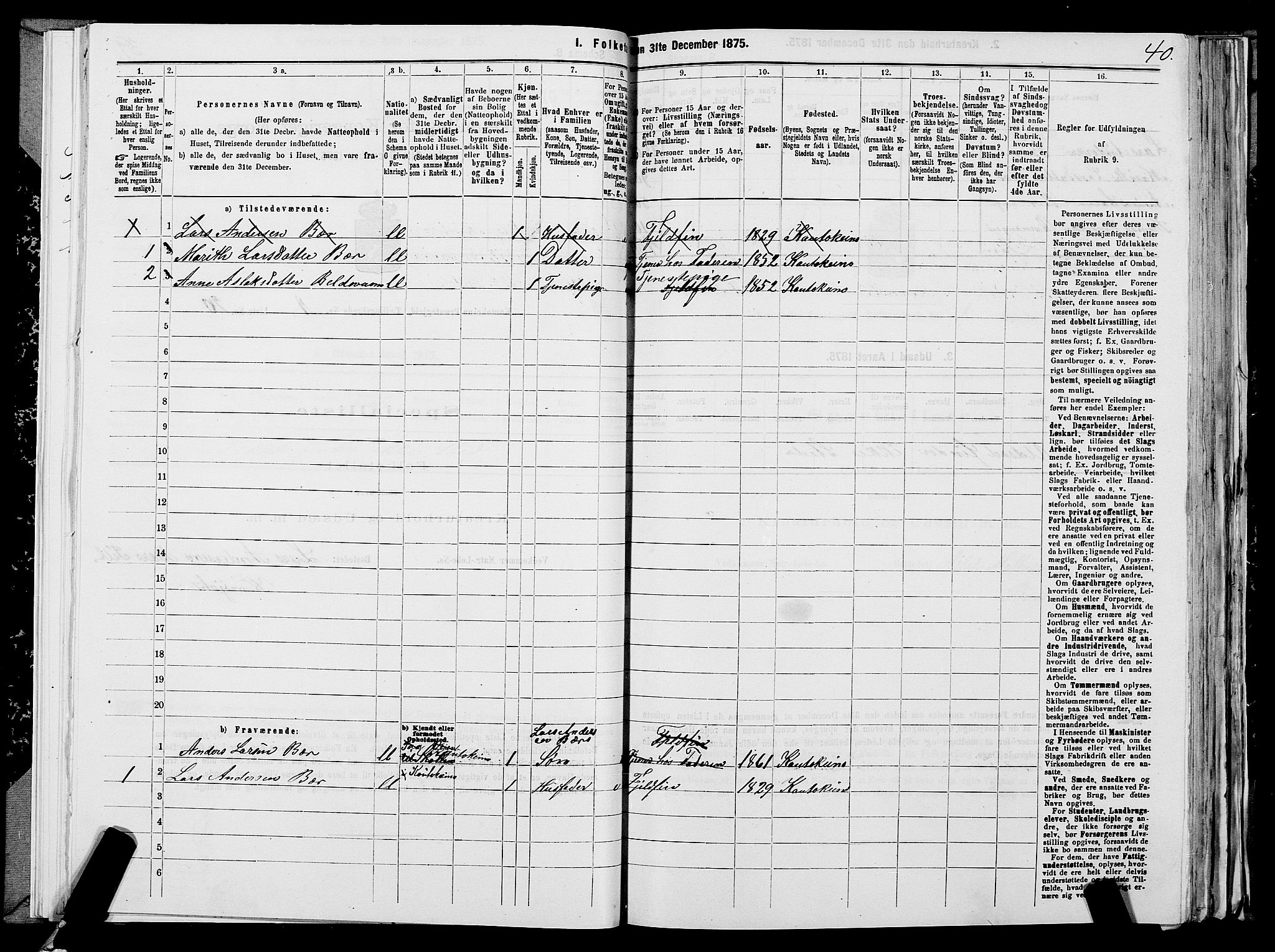 SATØ, 1875 census for 2011P Kautokeino, 1875, p. 1040