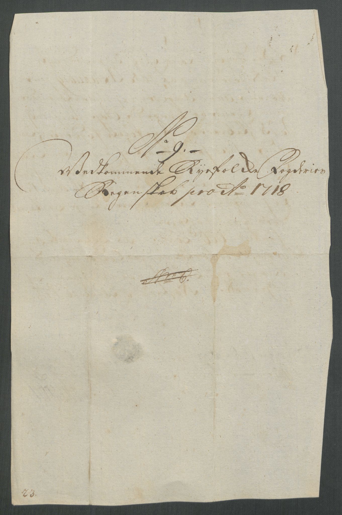 Rentekammeret inntil 1814, Reviderte regnskaper, Fogderegnskap, AV/RA-EA-4092/R47/L2871: Fogderegnskap Ryfylke, 1718, p. 94