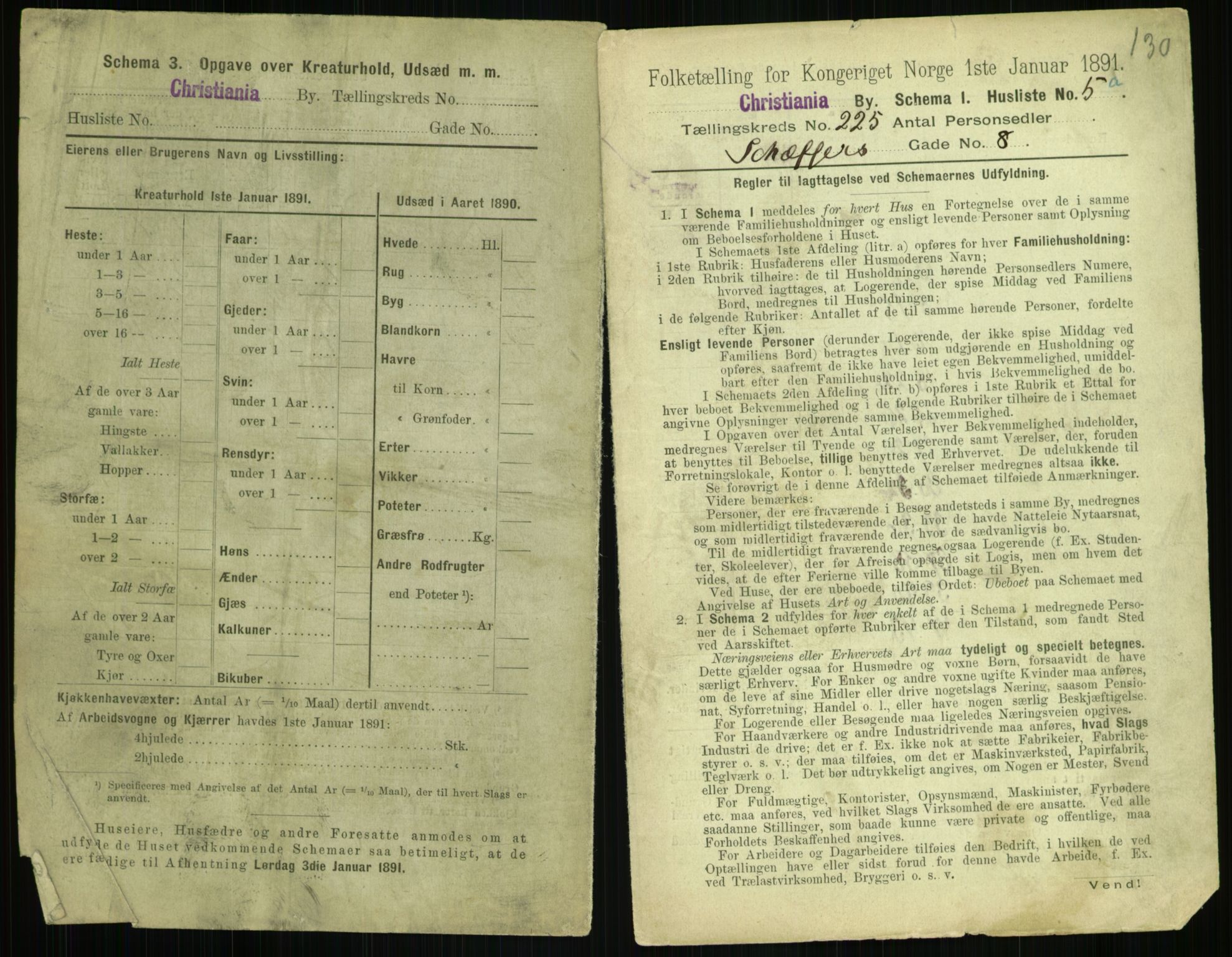 RA, 1891 census for 0301 Kristiania, 1891, p. 136412