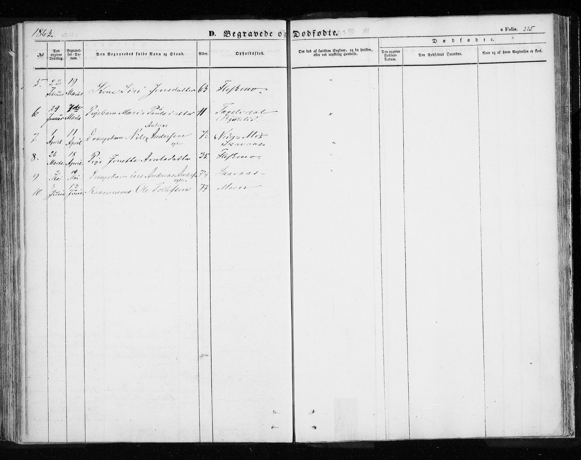 Målselv sokneprestembete, SATØ/S-1311/G/Ga/Gaa/L0003kirke: Parish register (official) no. 3, 1853-1863, p. 225