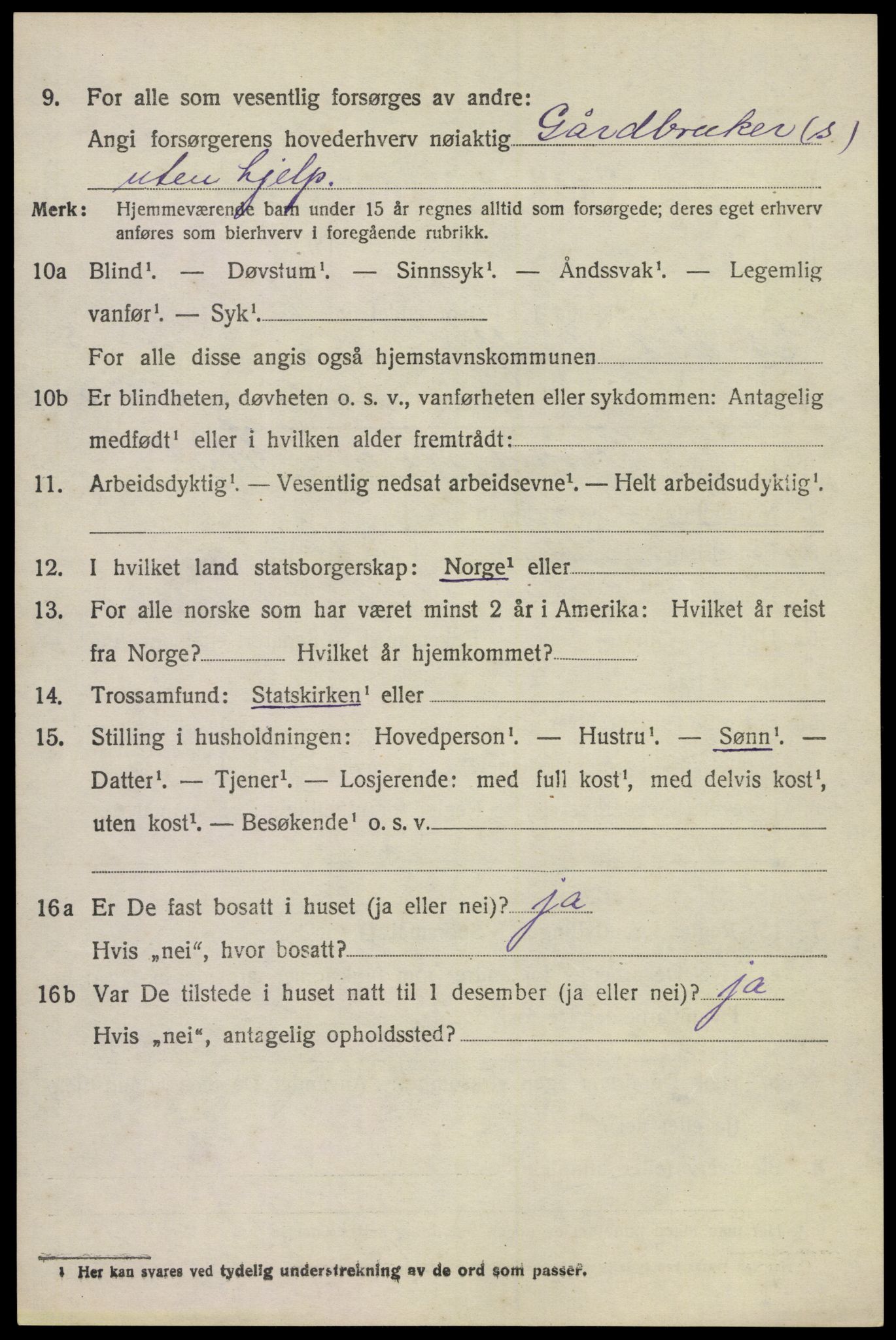 SAKO, 1920 census for Lardal, 1920, p. 2138