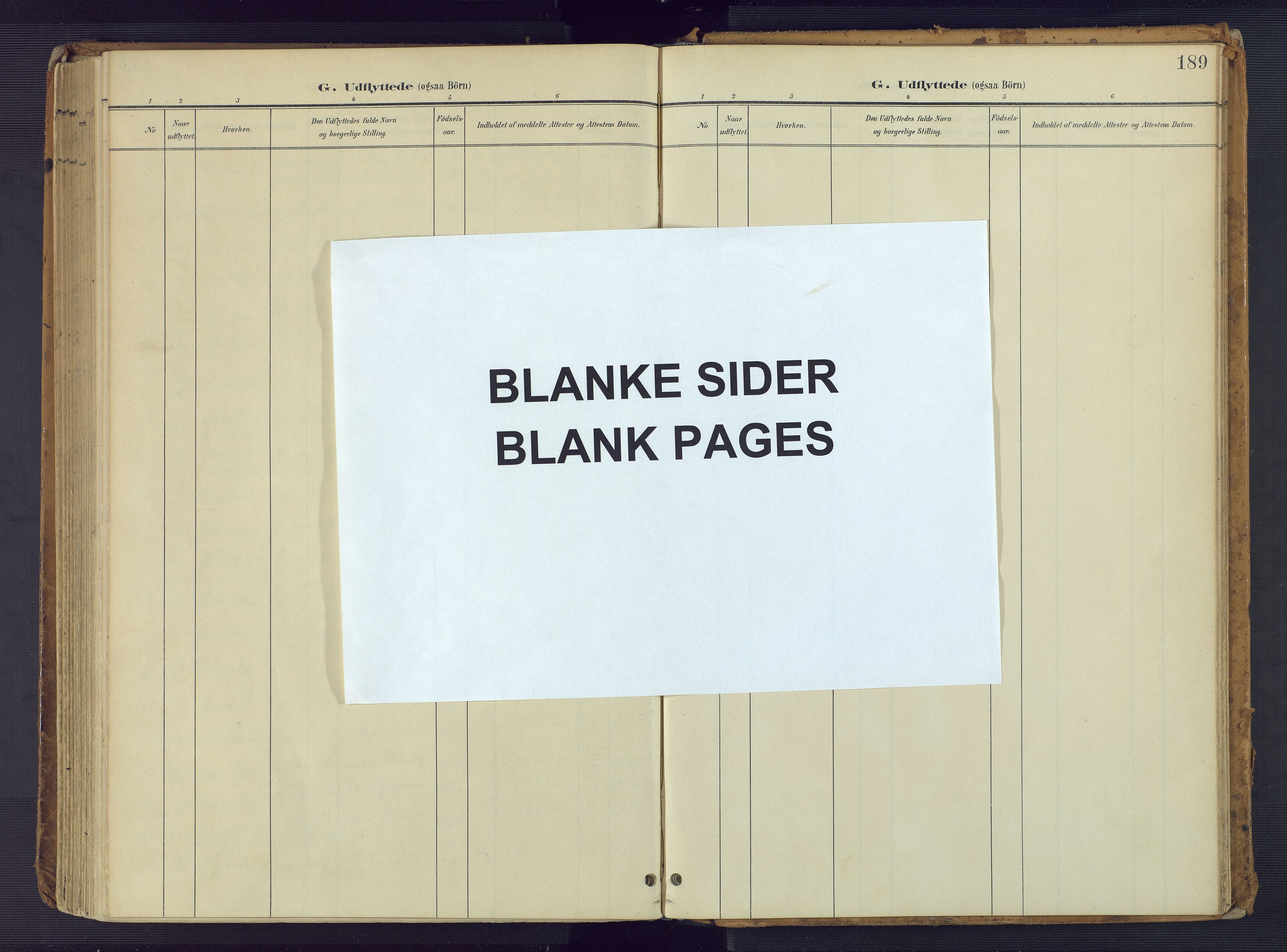 Vestre Moland sokneprestkontor, AV/SAK-1111-0046/F/Fa/Faa/L0002: Parish register (official) no. A 2, 1900-1926, p. 189