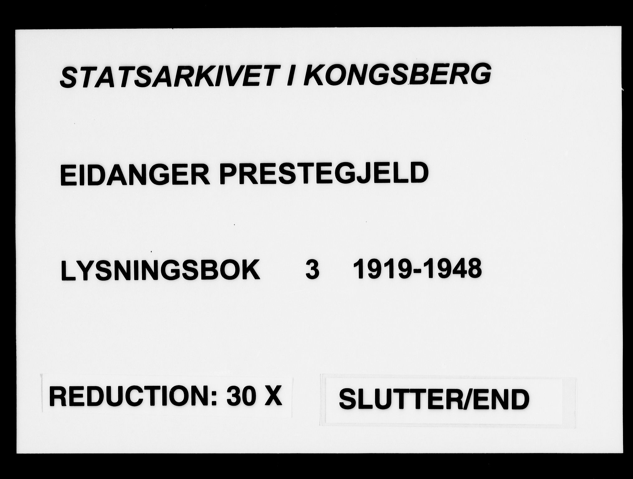 Eidanger kirkebøker, SAKO/A-261/H/Ha/L0003: Banns register no. 3, 1919-1948