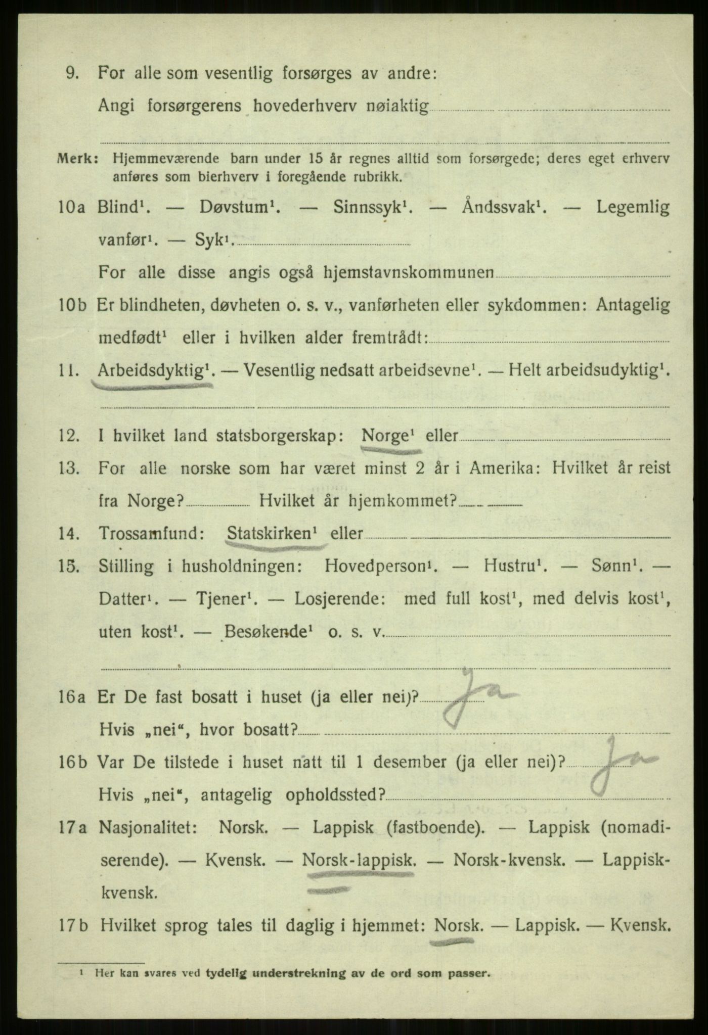 SATØ, 1920 census for Karlsøy, 1920, p. 1676