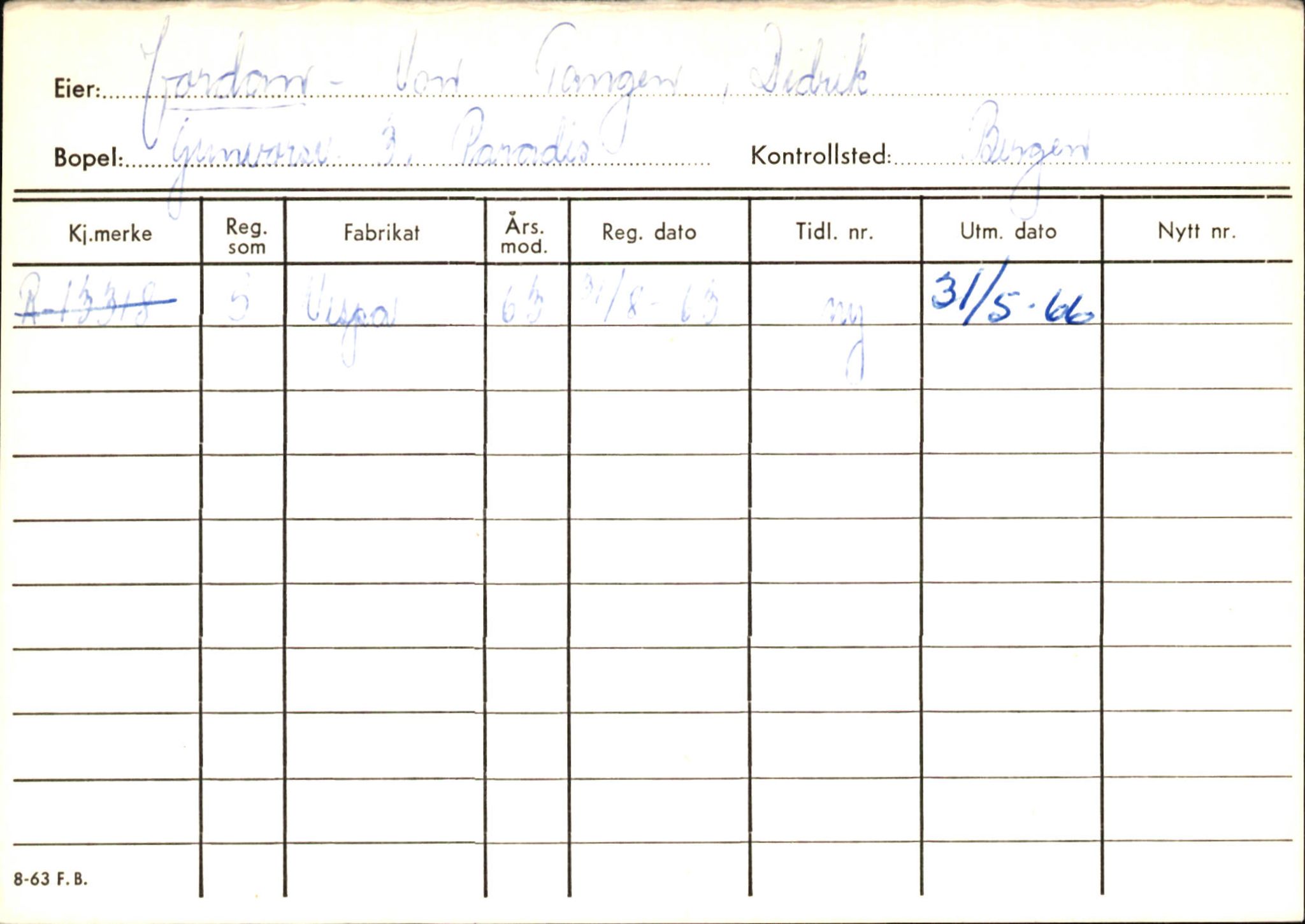 Statens vegvesen, Hordaland vegkontor, AV/SAB-A-5201/2/Ha/L0028: R-eierkort J-K, 1920-1971, p. 43