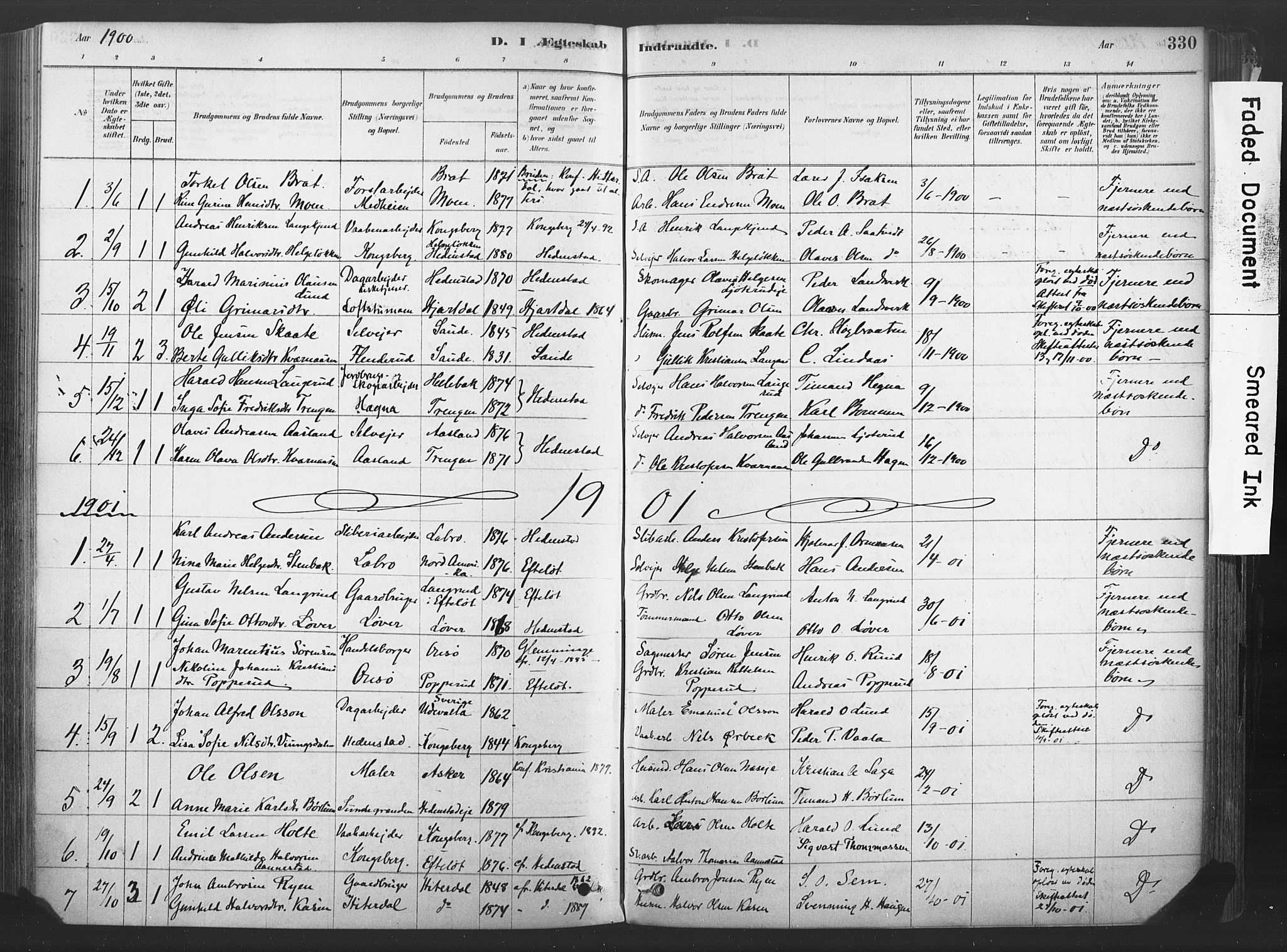 Sandsvær kirkebøker, SAKO/A-244/F/Fd/L0001: Parish register (official) no. IV 1, 1878-1906, p. 330
