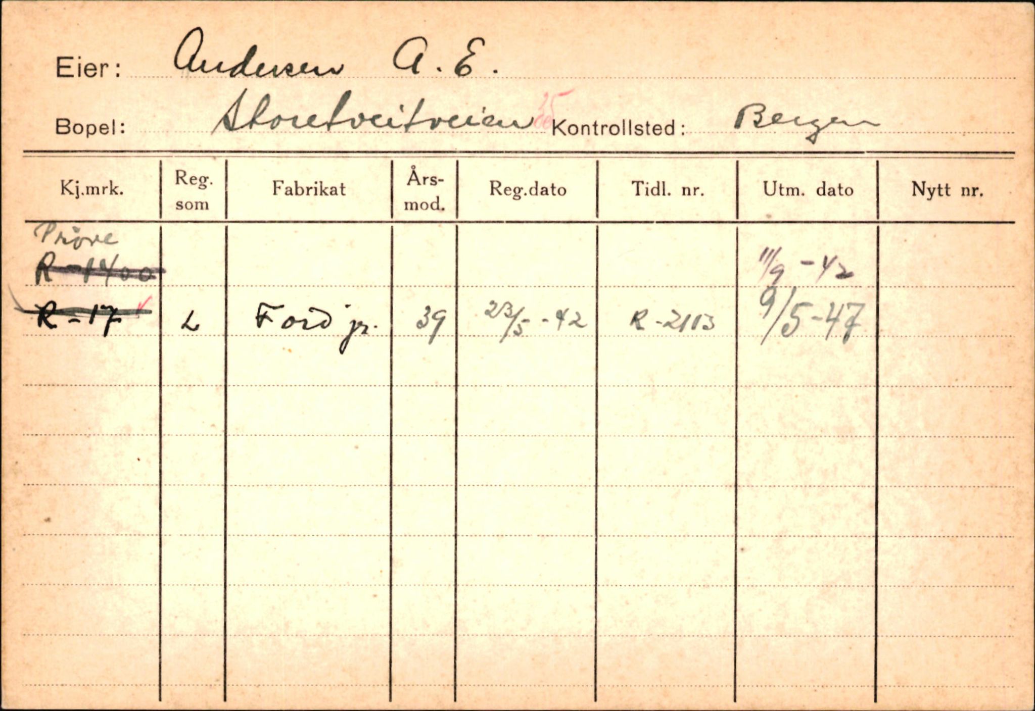 Statens vegvesen, Hordaland vegkontor, AV/SAB-A-5201/2/Ha/L0001: R-eierkort A, 1920-1971, p. 914