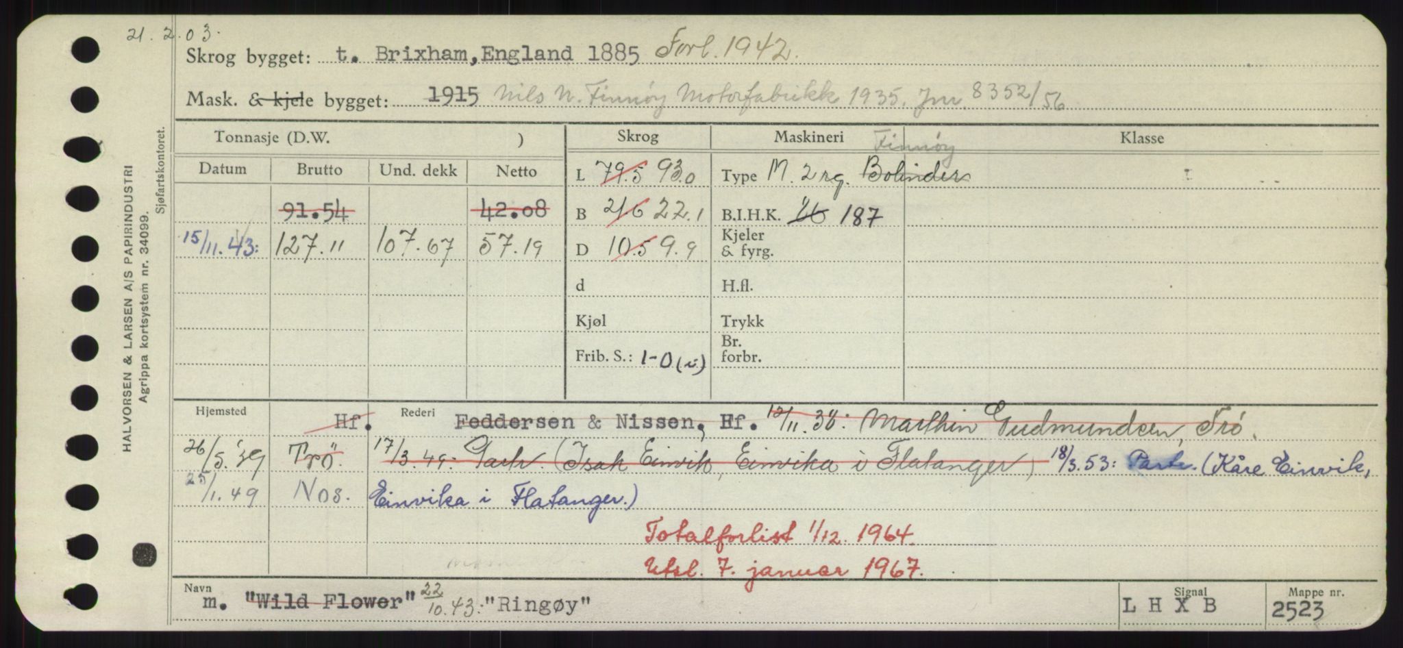 Sjøfartsdirektoratet med forløpere, Skipsmålingen, AV/RA-S-1627/H/Hd/L0030: Fartøy, Q-Riv, p. 601